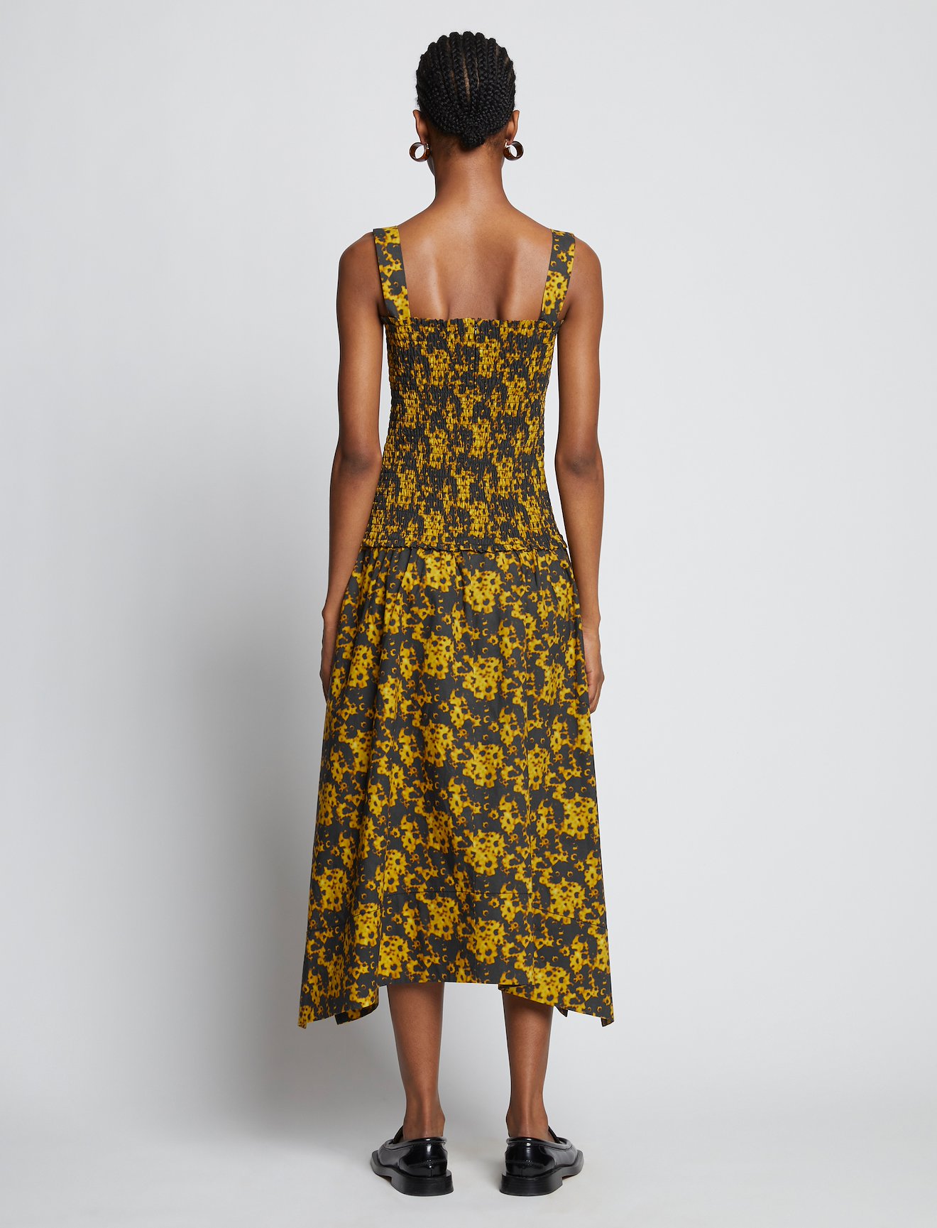 Sunflower Poplin Smocked Dress #2