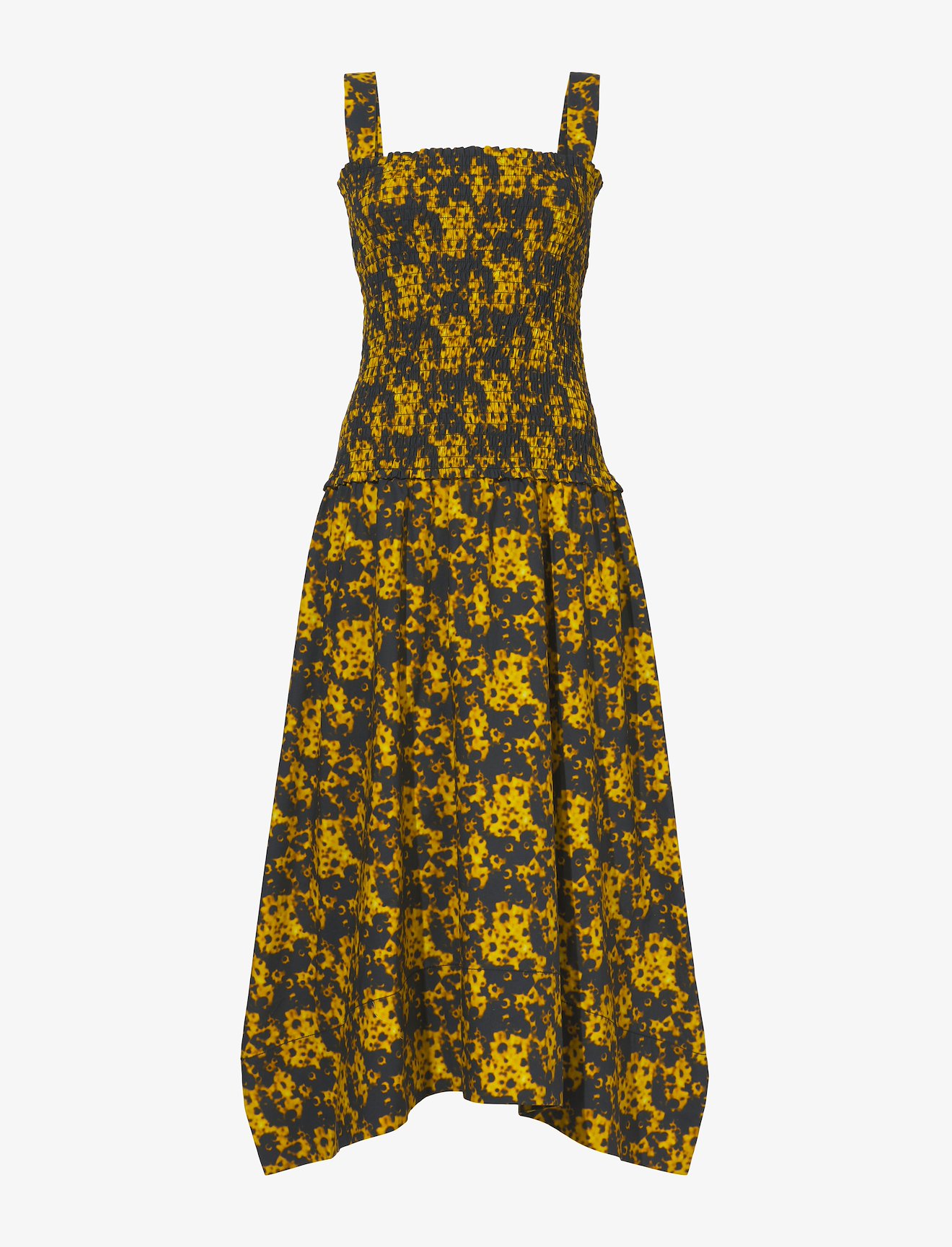 Sunflower Poplin Smocked Dress #4