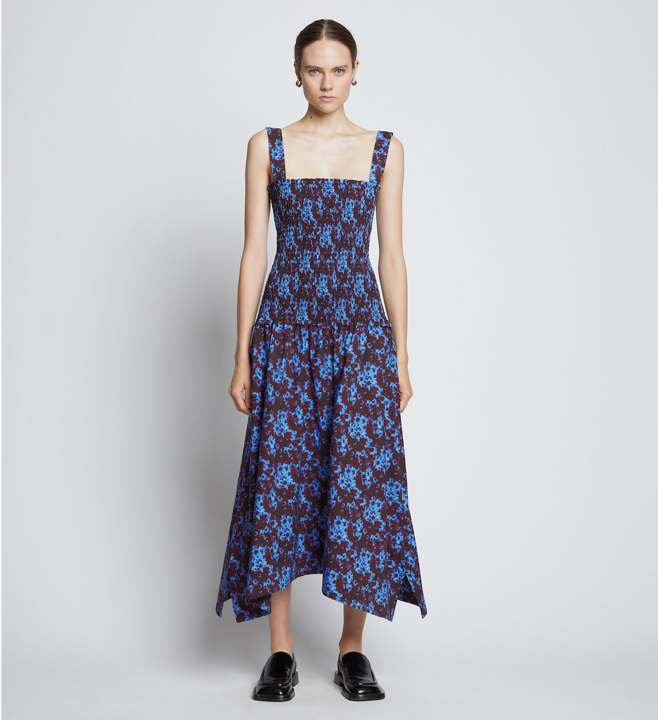 Sunflower Poplin Smocked Dress