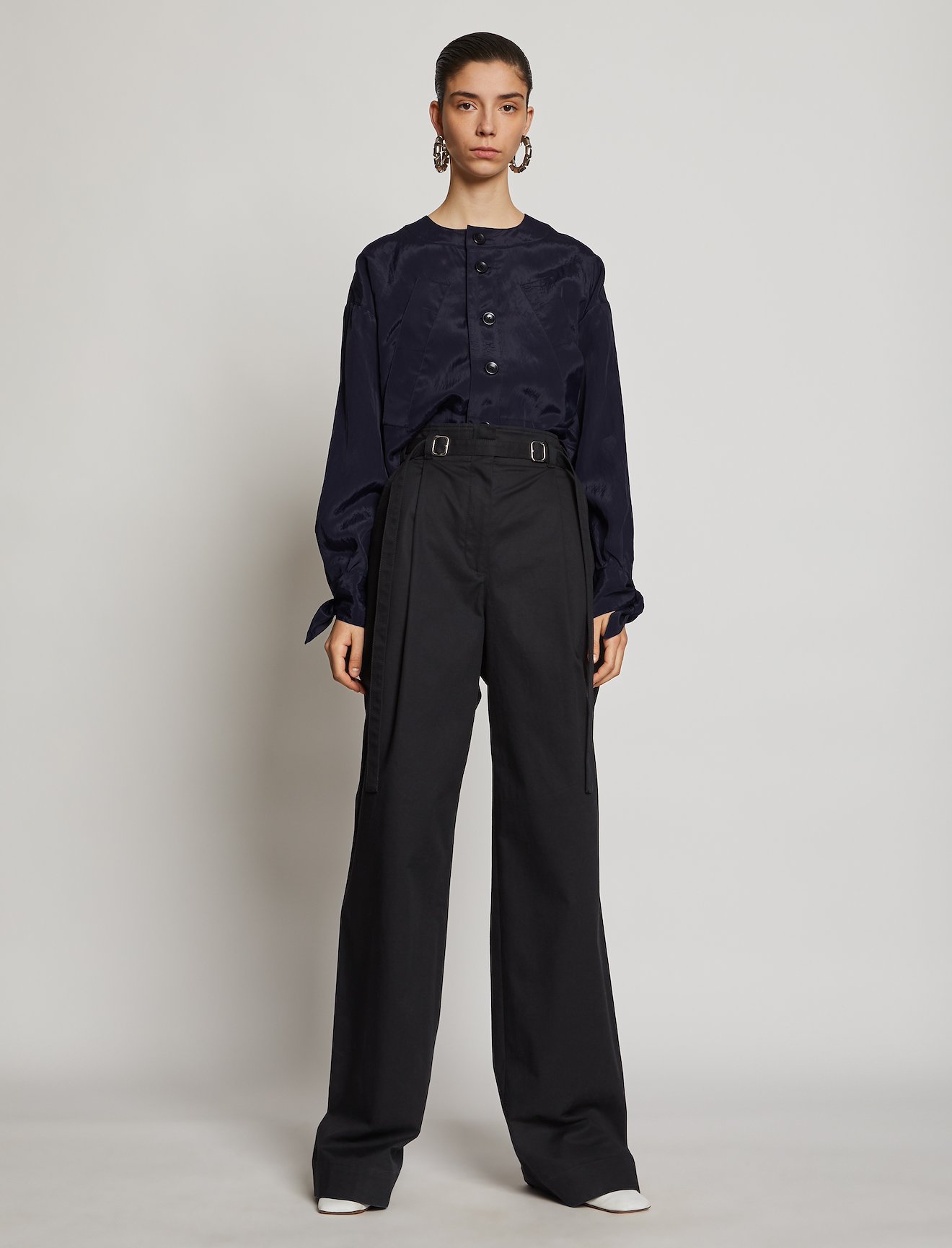 Textured Parachute Cropped Jacket #1