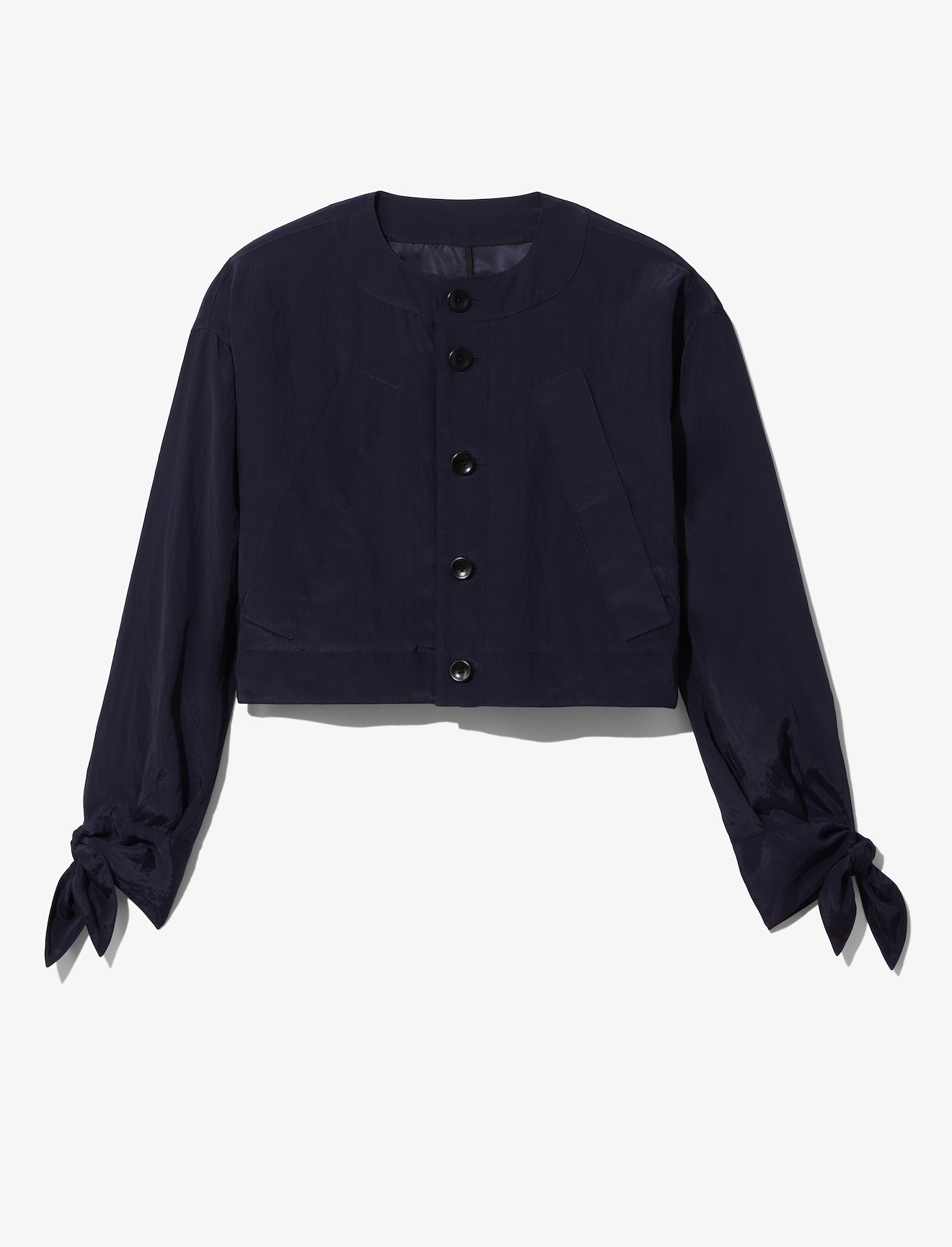 Textured Parachute Cropped Jacket #5