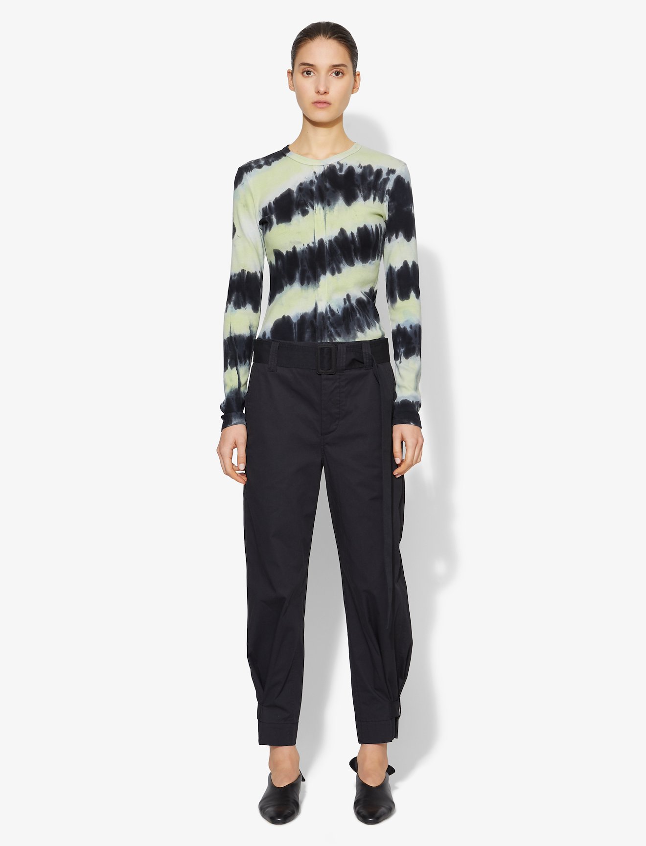 Tie Dye Long Sleeve Rib Top #1