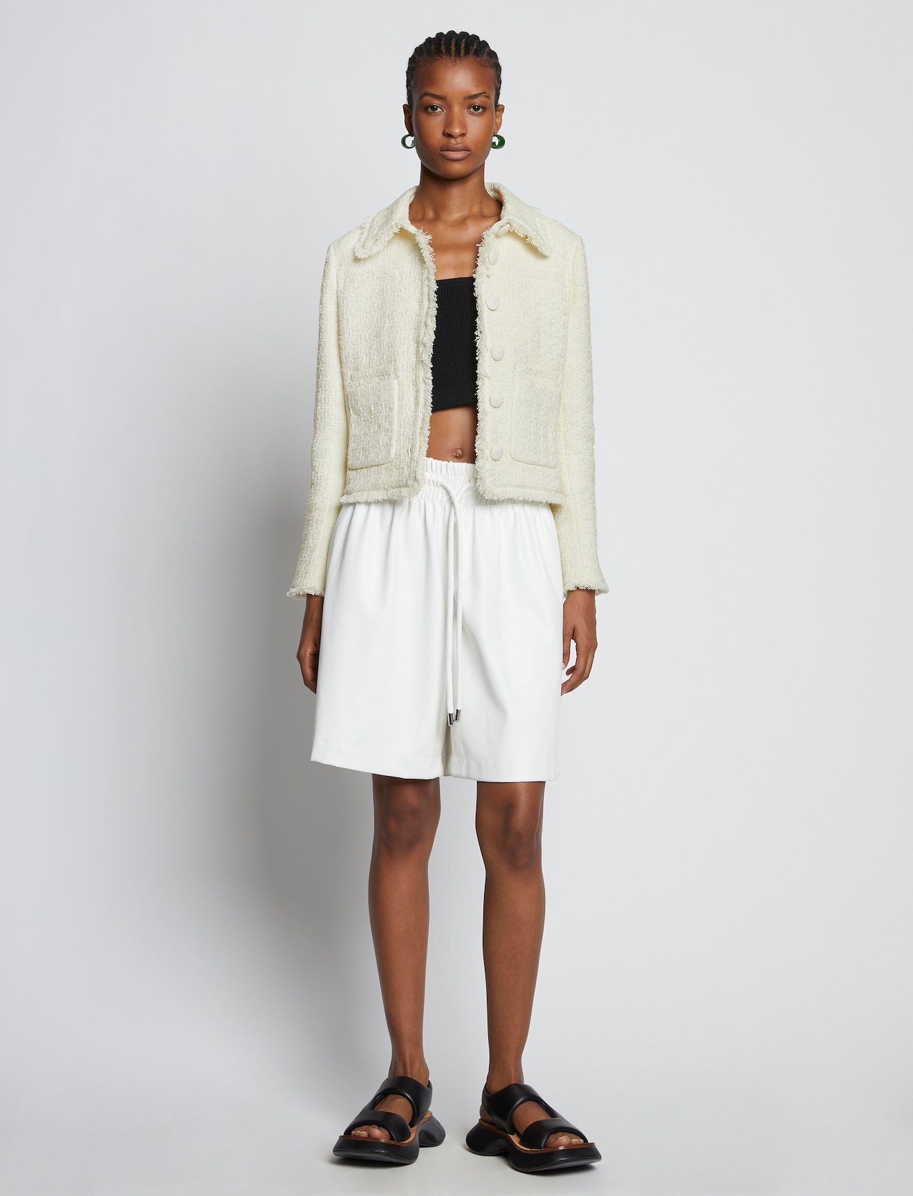 Tweed Cropped Jacket #1
