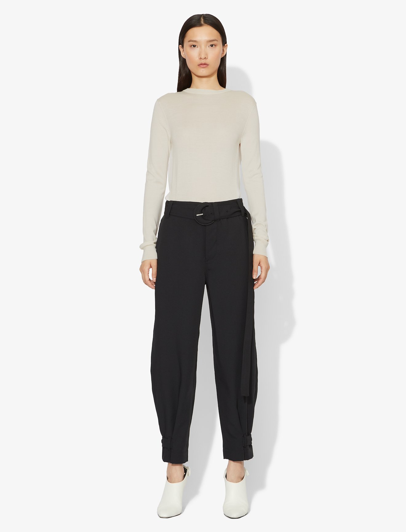 Twisted Knot Combo Silk Knit Sweater #1