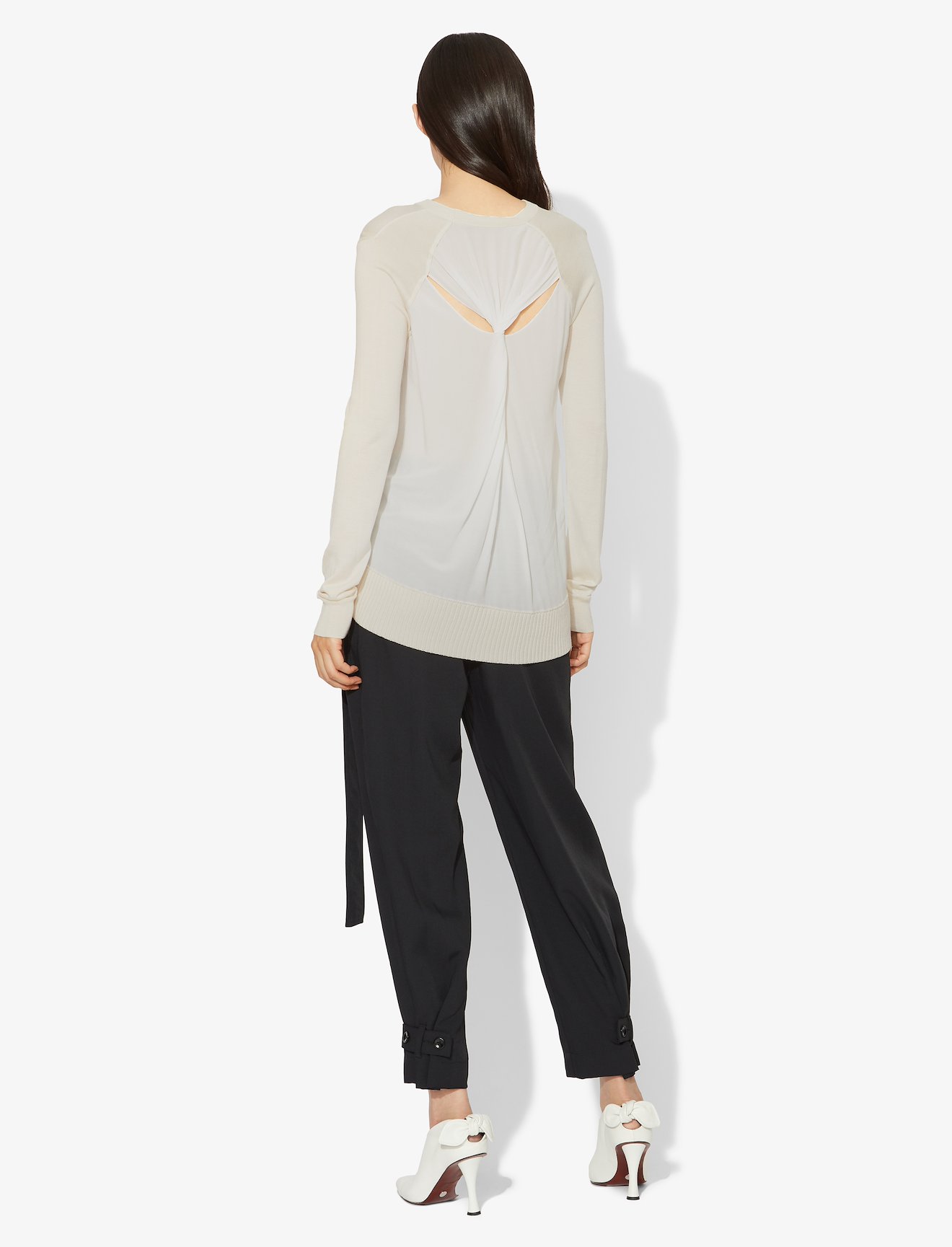 Twisted Knot Combo Silk Knit Sweater #2