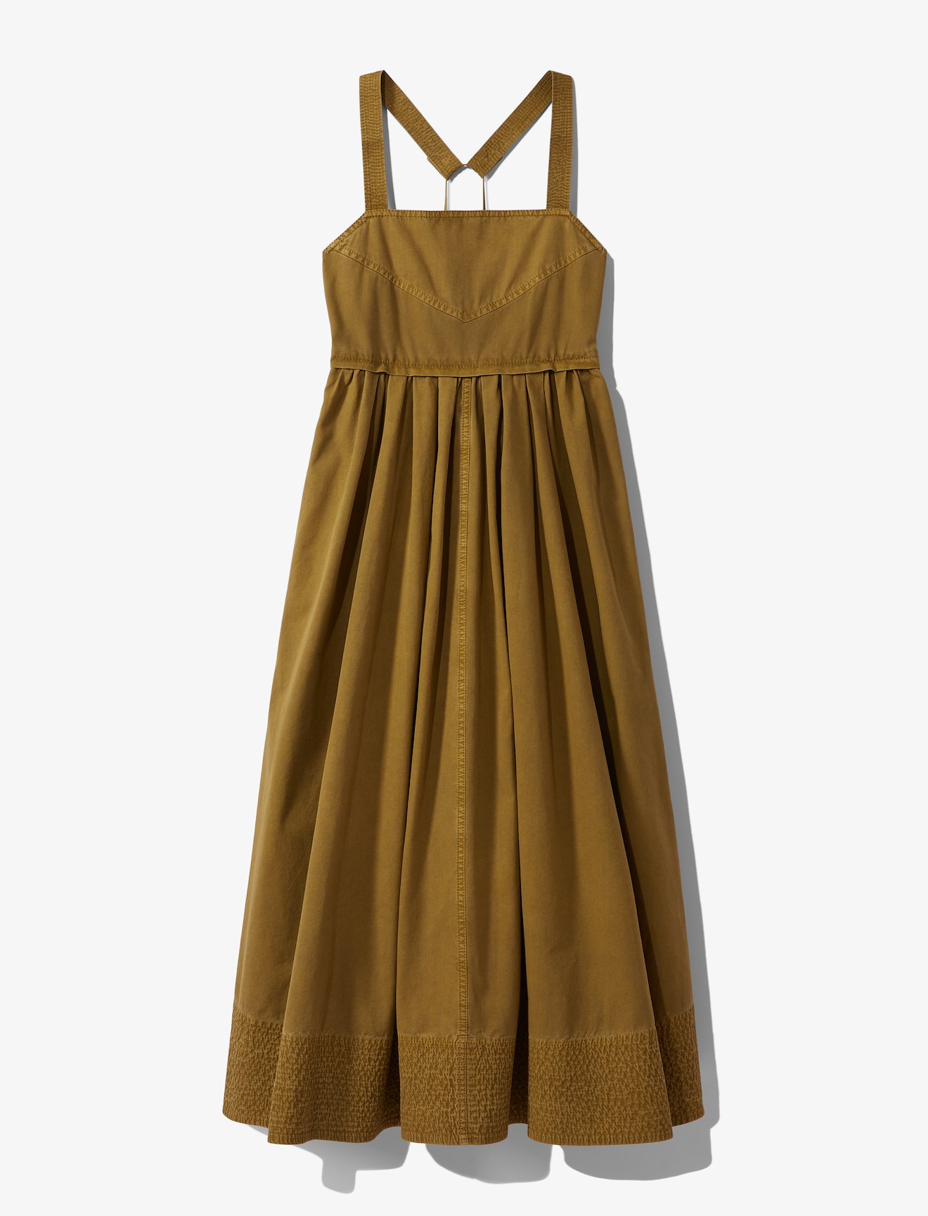 Washed Cotton Apron Dress #4