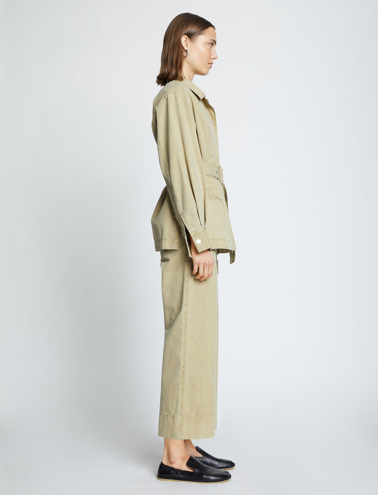 Washed Cotton Belted Jacket #2
