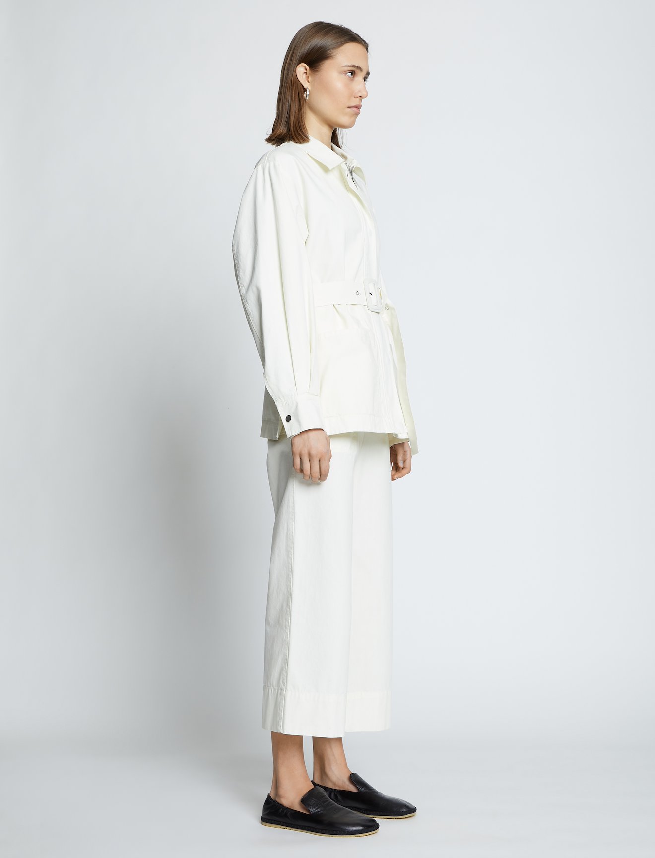 Washed Cotton Belted Jacket #2