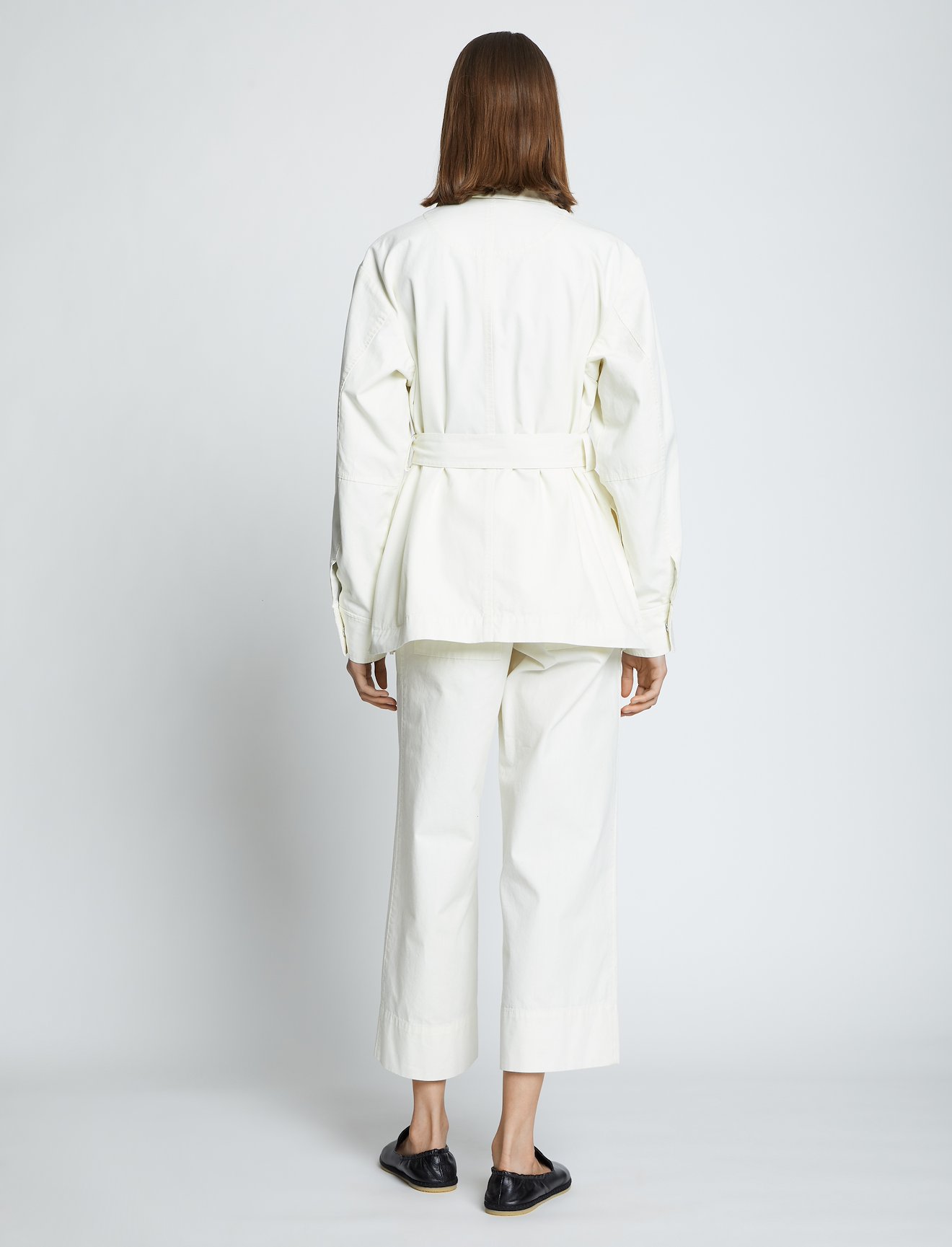 Washed Cotton Belted Jacket #3