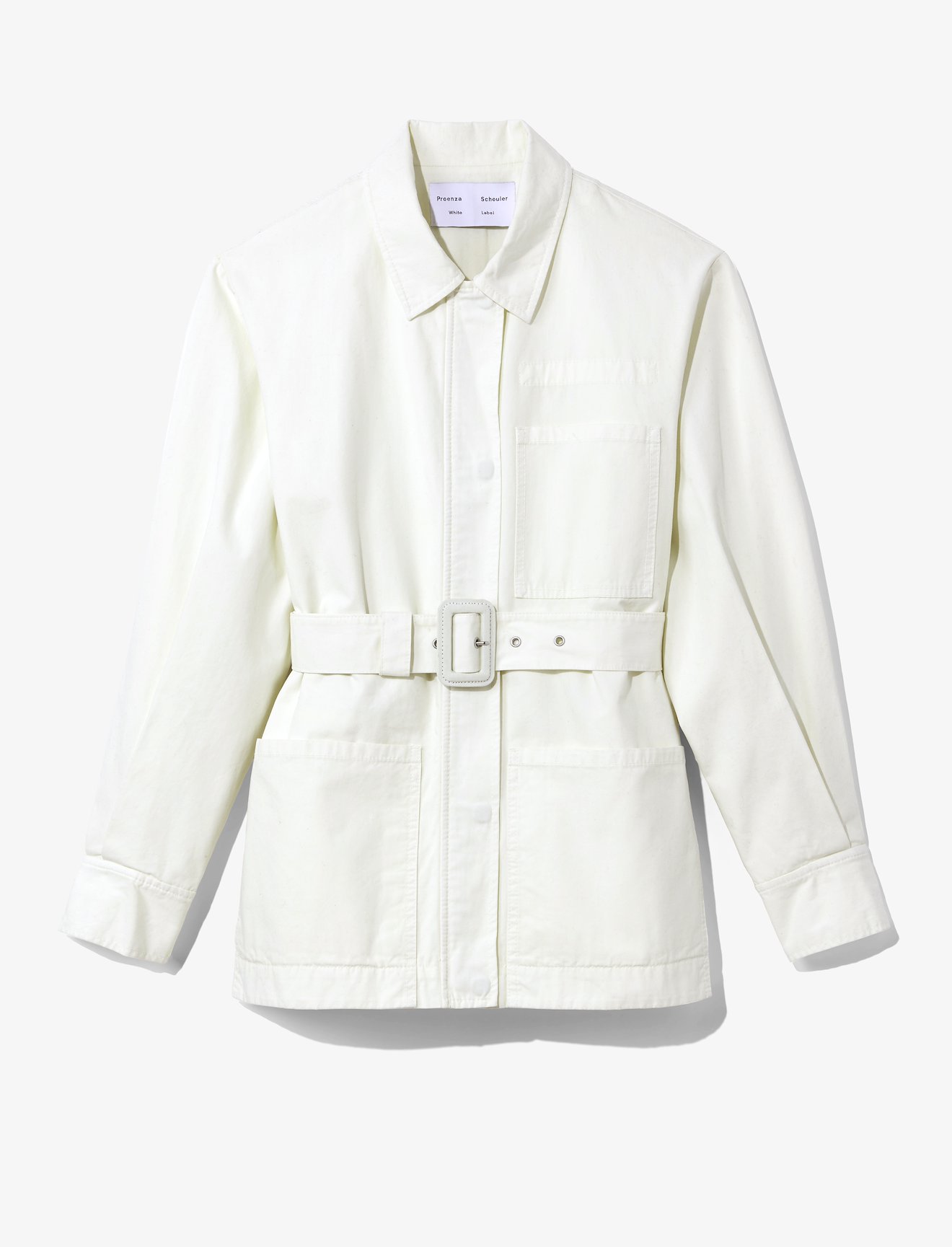 Washed Cotton Belted Jacket #5