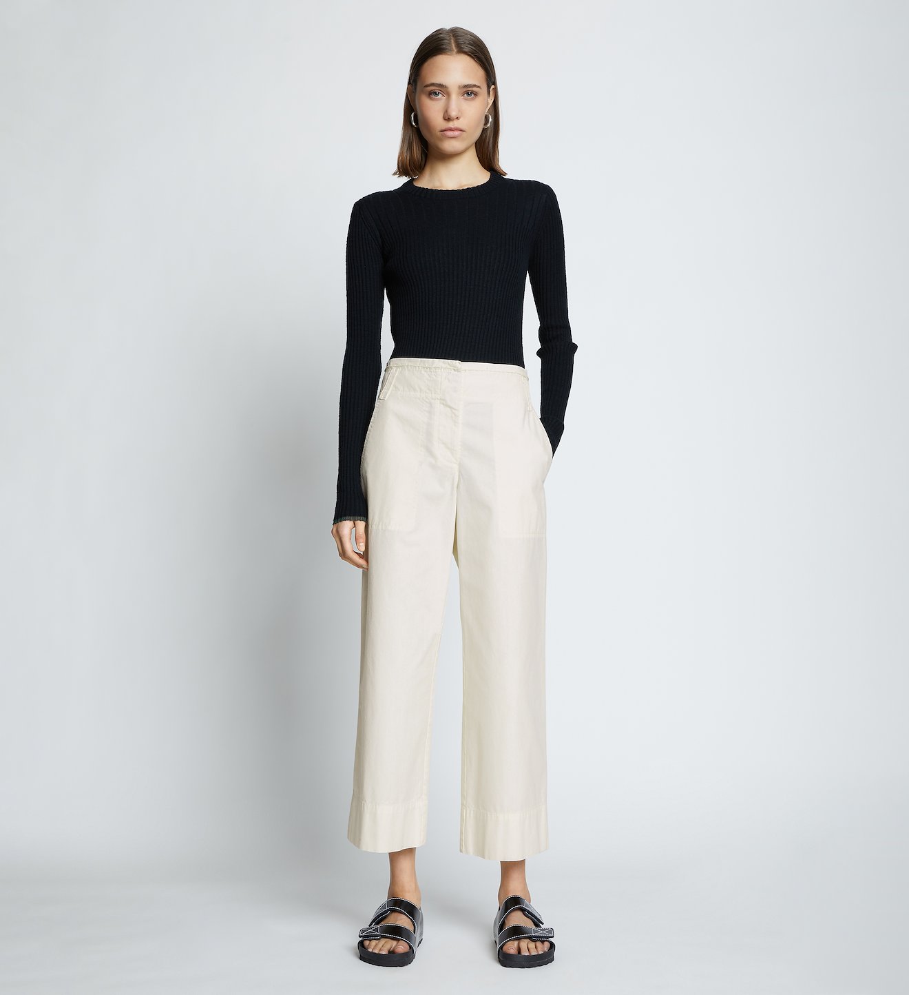 Washed Cotton Pants