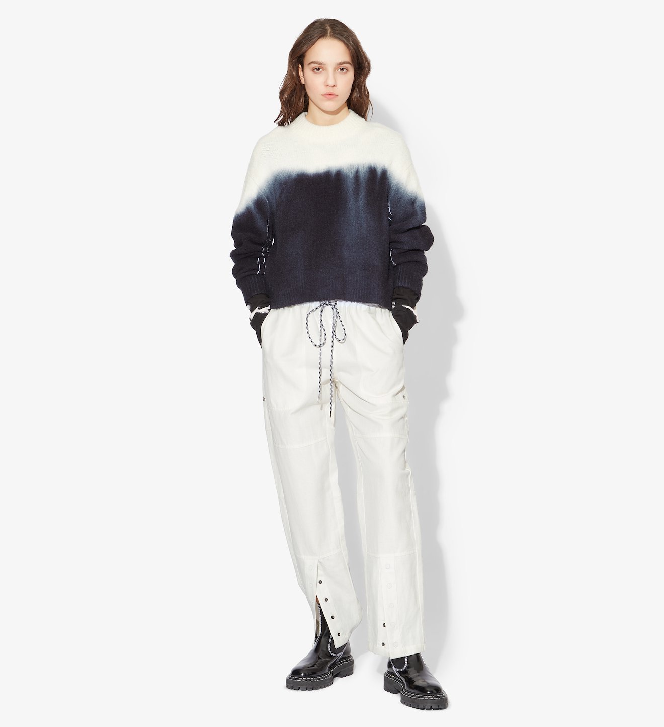 Washed Linen Drawstring Pants
