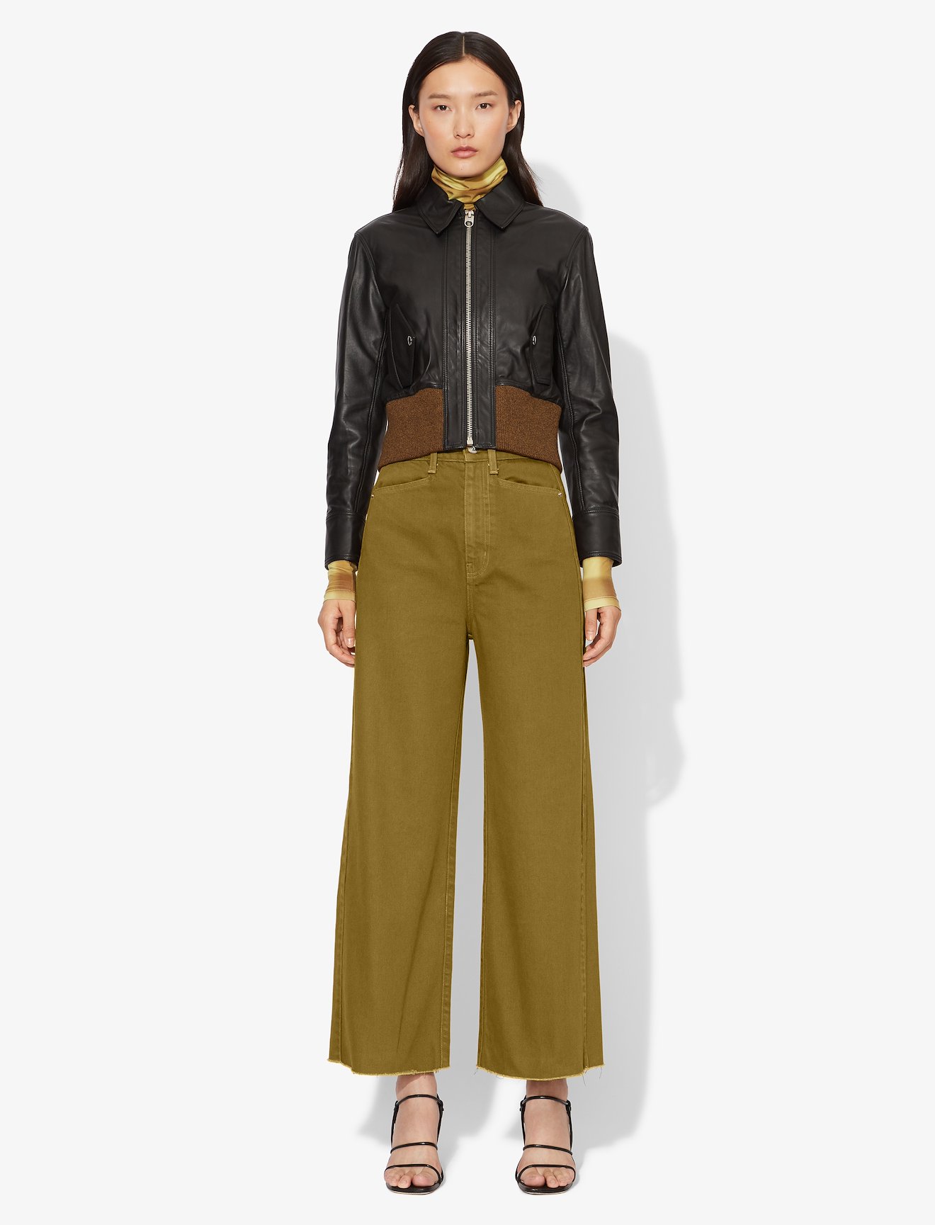 Wide Leg Crop Jeans #1