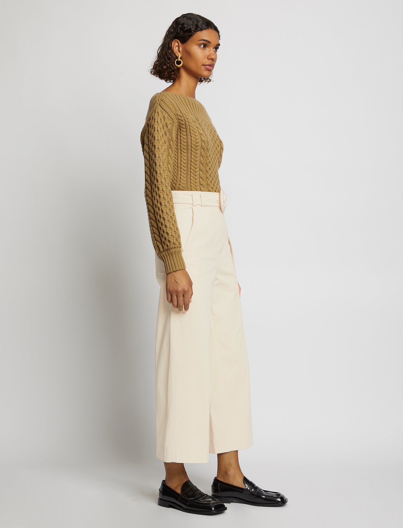 Wide Leg Cropped Pants #1