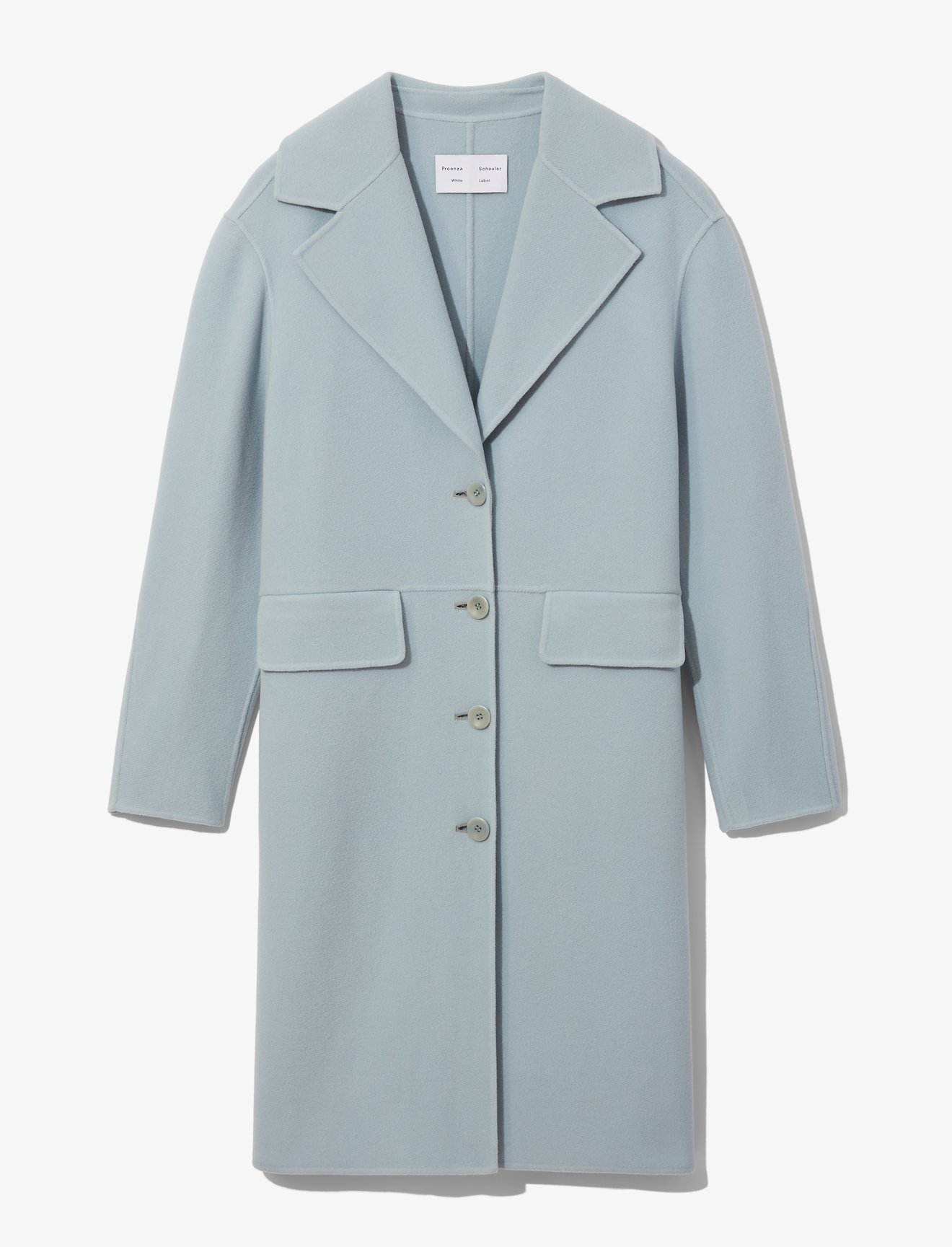 Wool Cashmere Double Face Long Coat #4