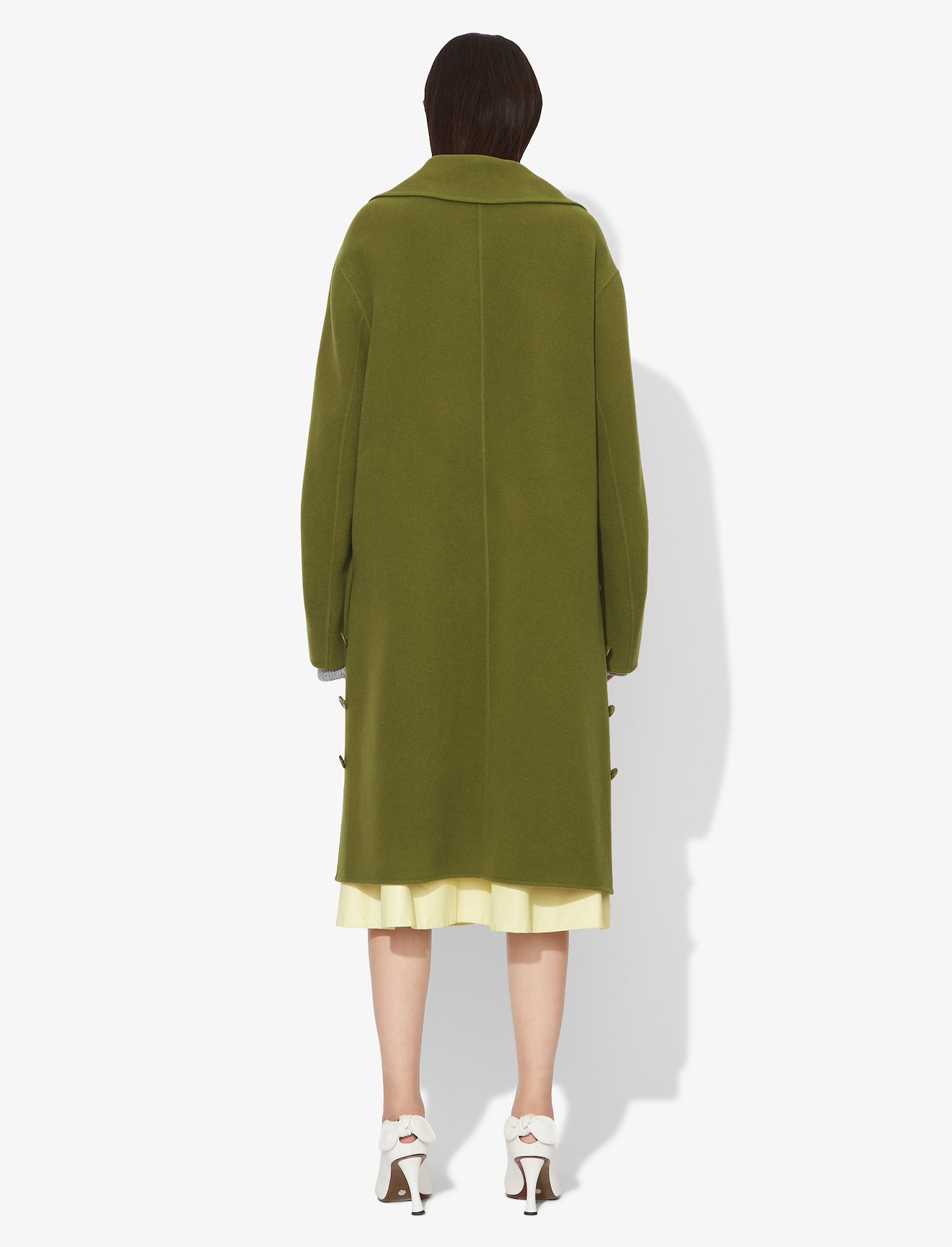 Wool Cashmere Double Face Long Coat #1
