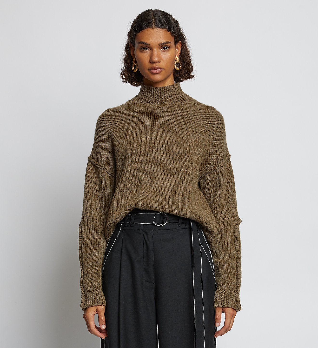 Wool Cashmere Turtleneck Sweater