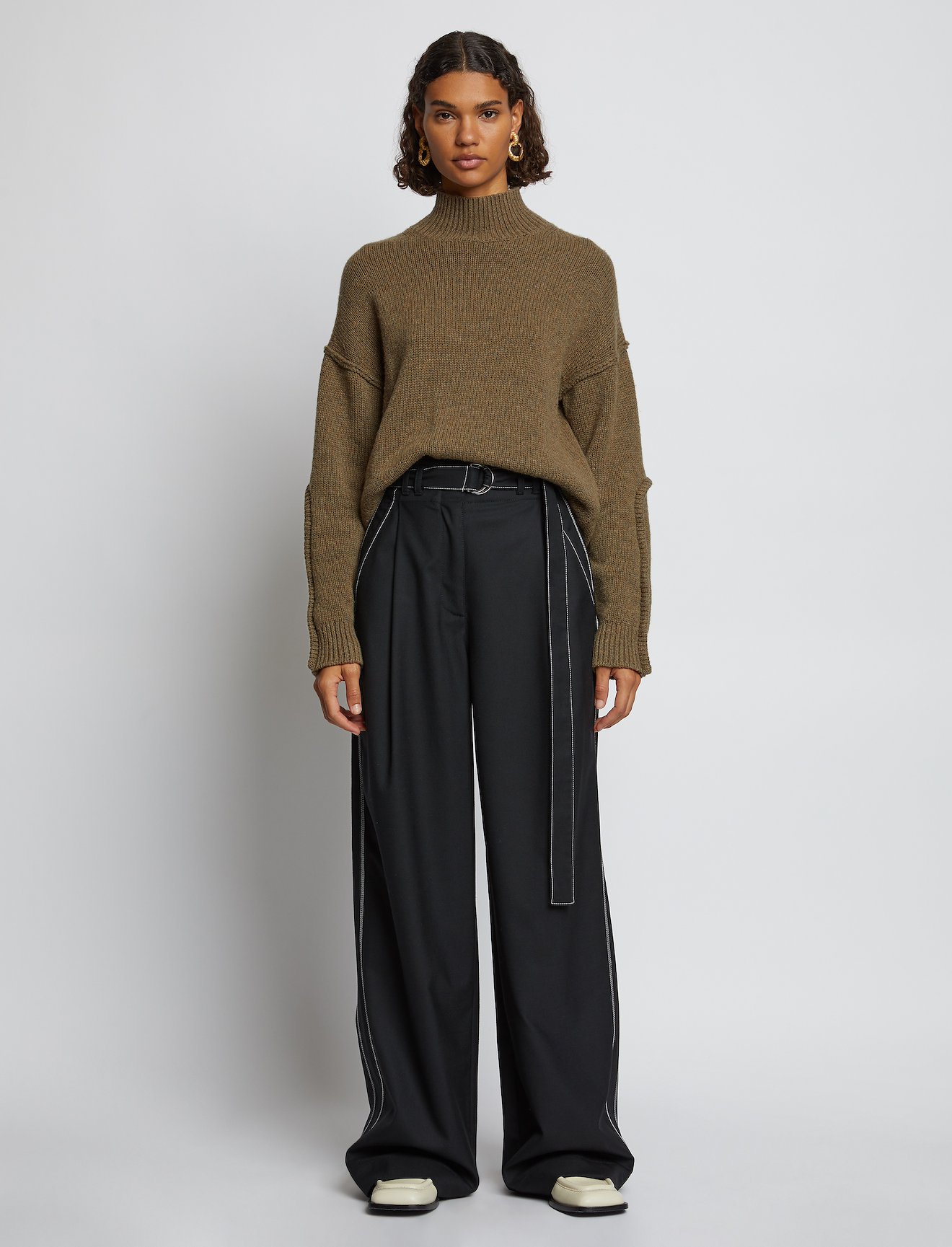 Wool Cashmere Turtleneck Sweater #1