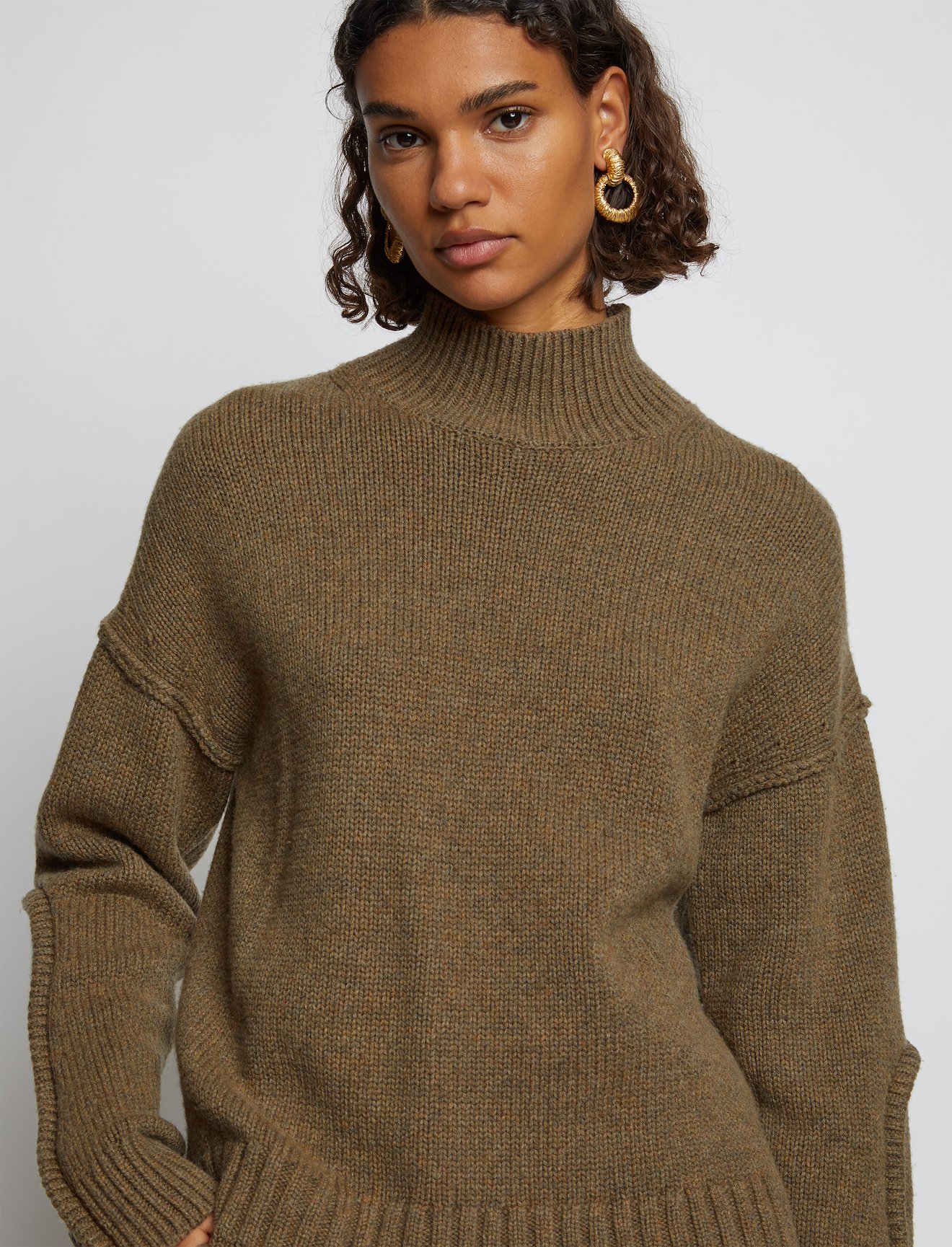 Wool Cashmere Turtleneck Sweater #4