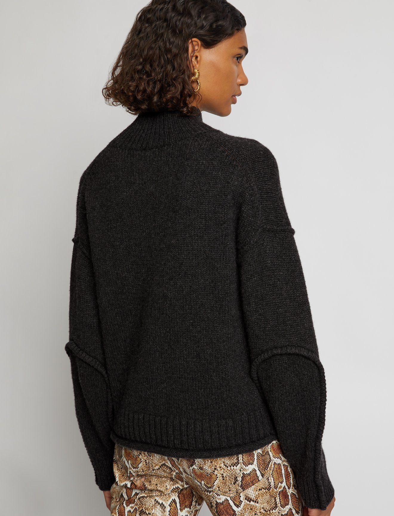 Wool Cashmere Turtleneck Sweater #4
