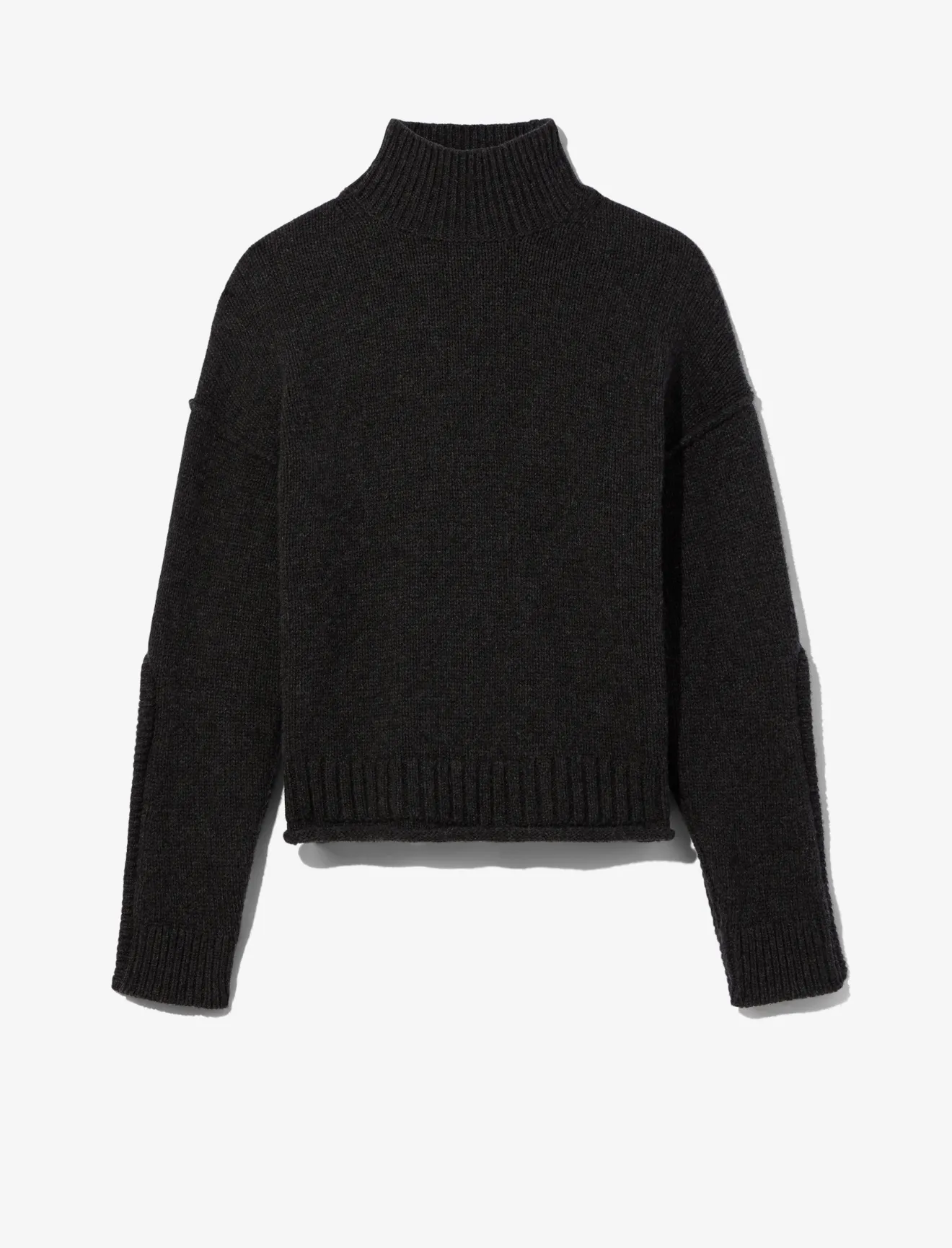 white cashmere turtleneck