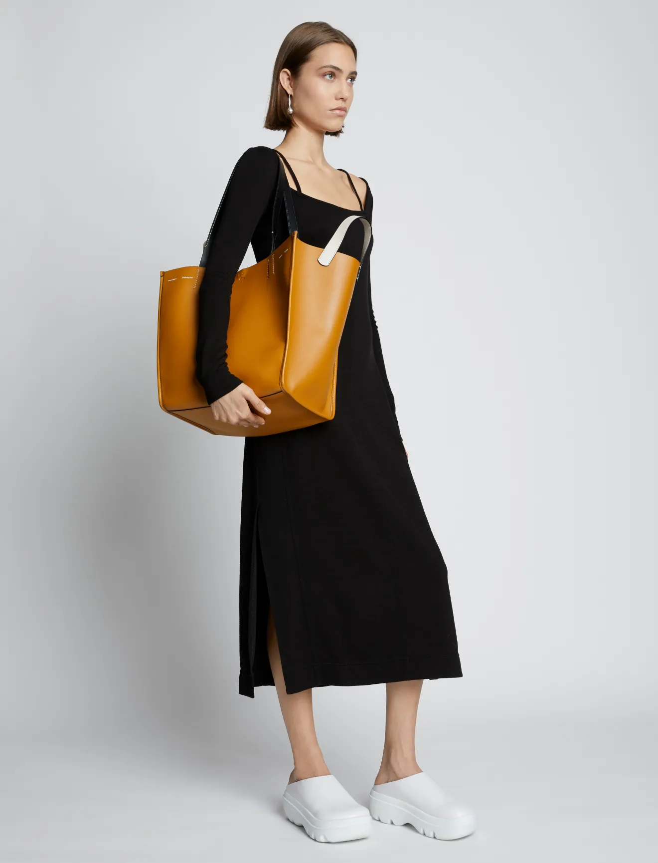 mercer leather tote