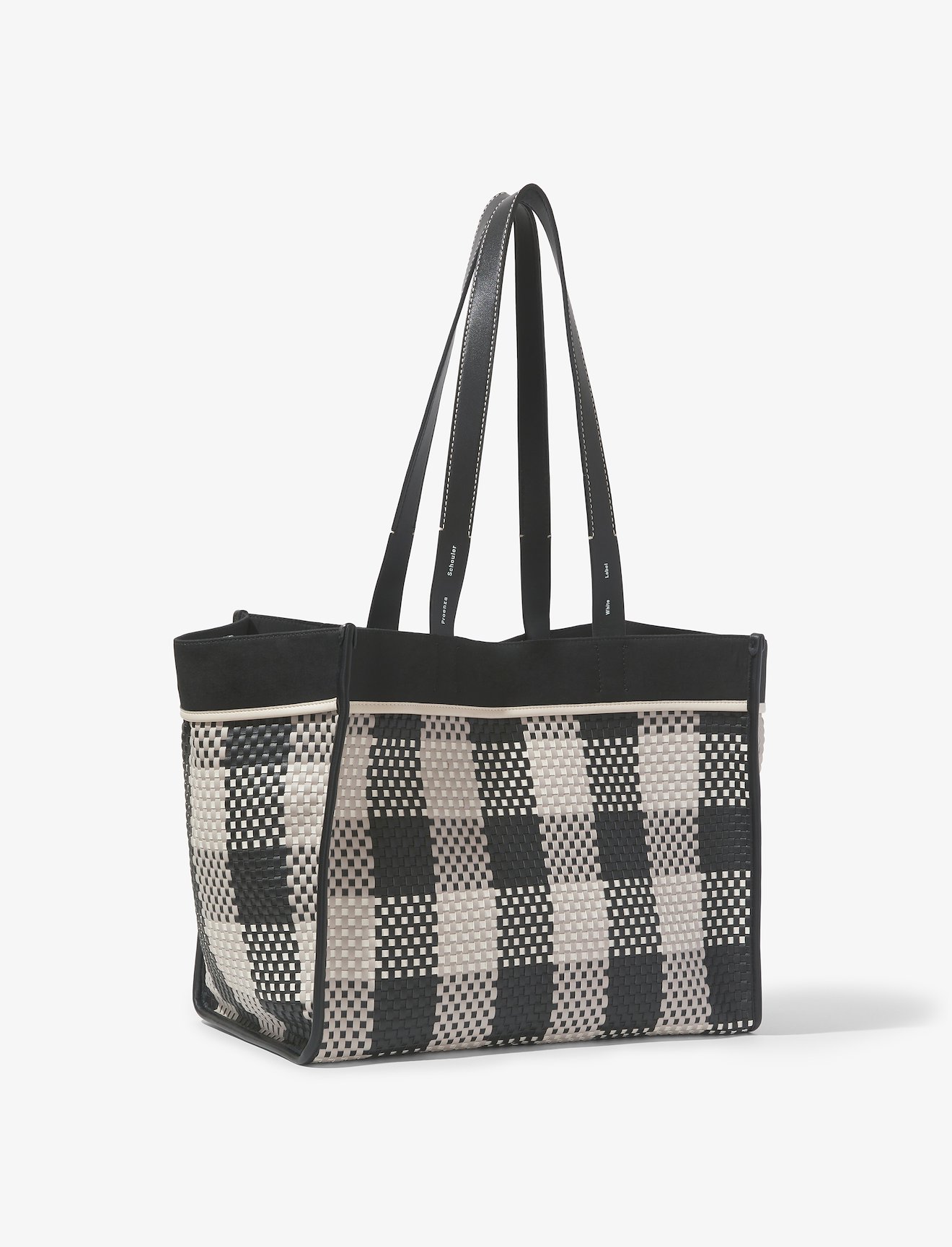 XL Morris Woven Plaid Tote #1
