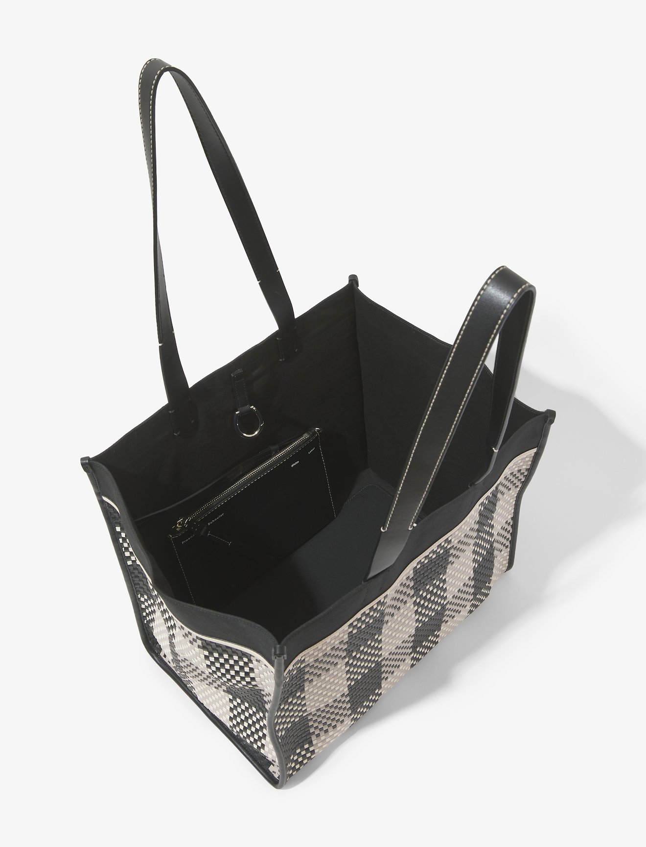 XL Morris Woven Plaid Tote #3