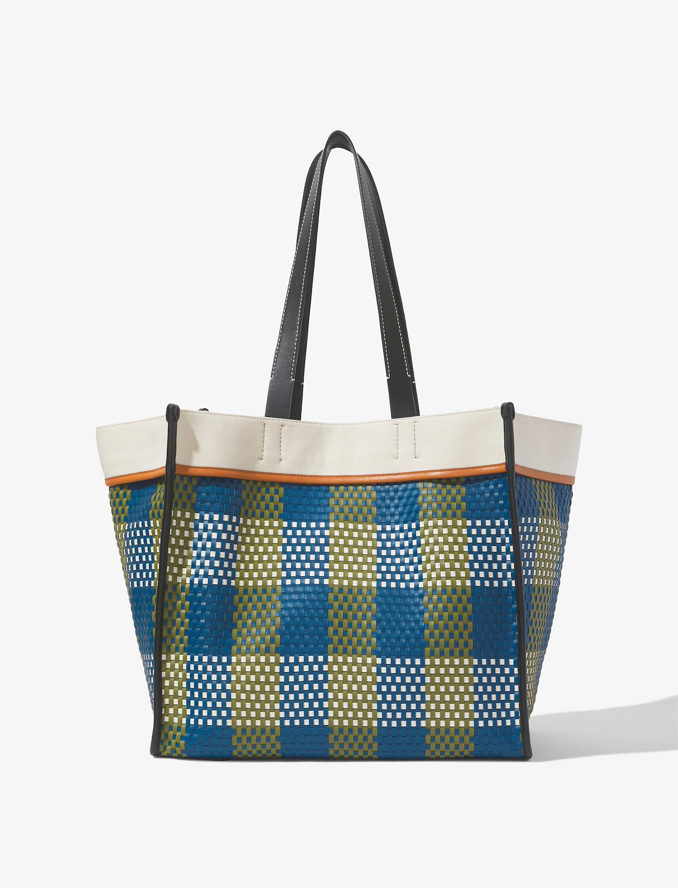 XL Morris Woven Plaid Tote #2