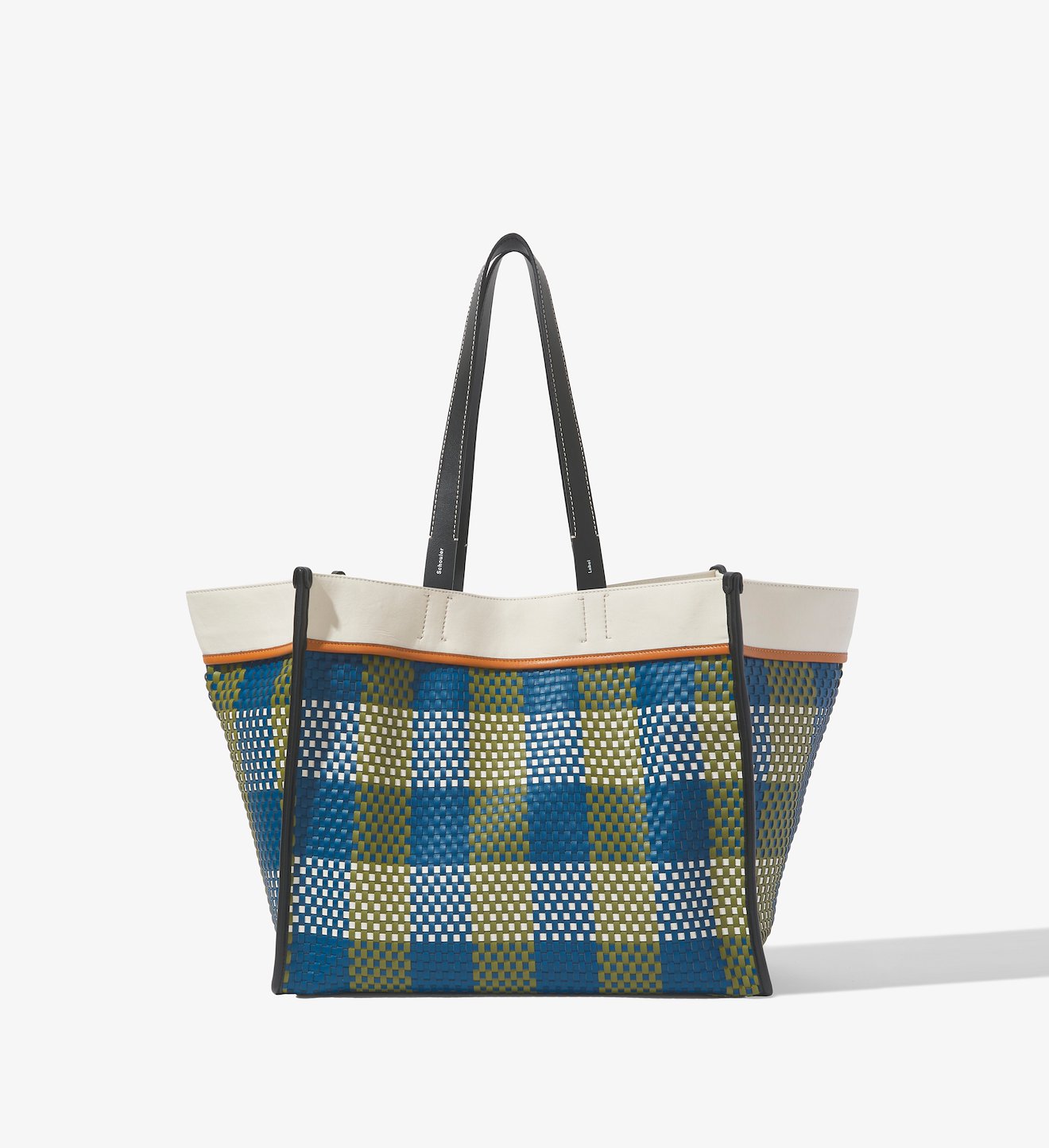 XL Morris Woven Plaid Tote