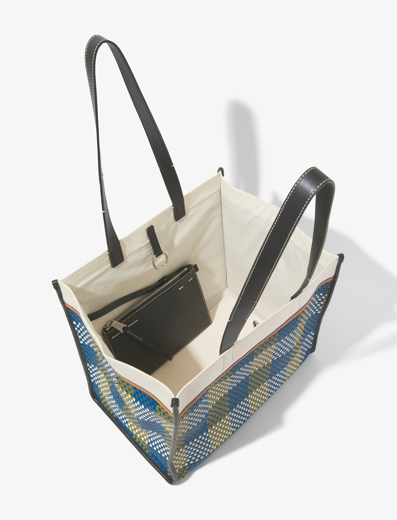 XL Morris Woven Plaid Tote #3