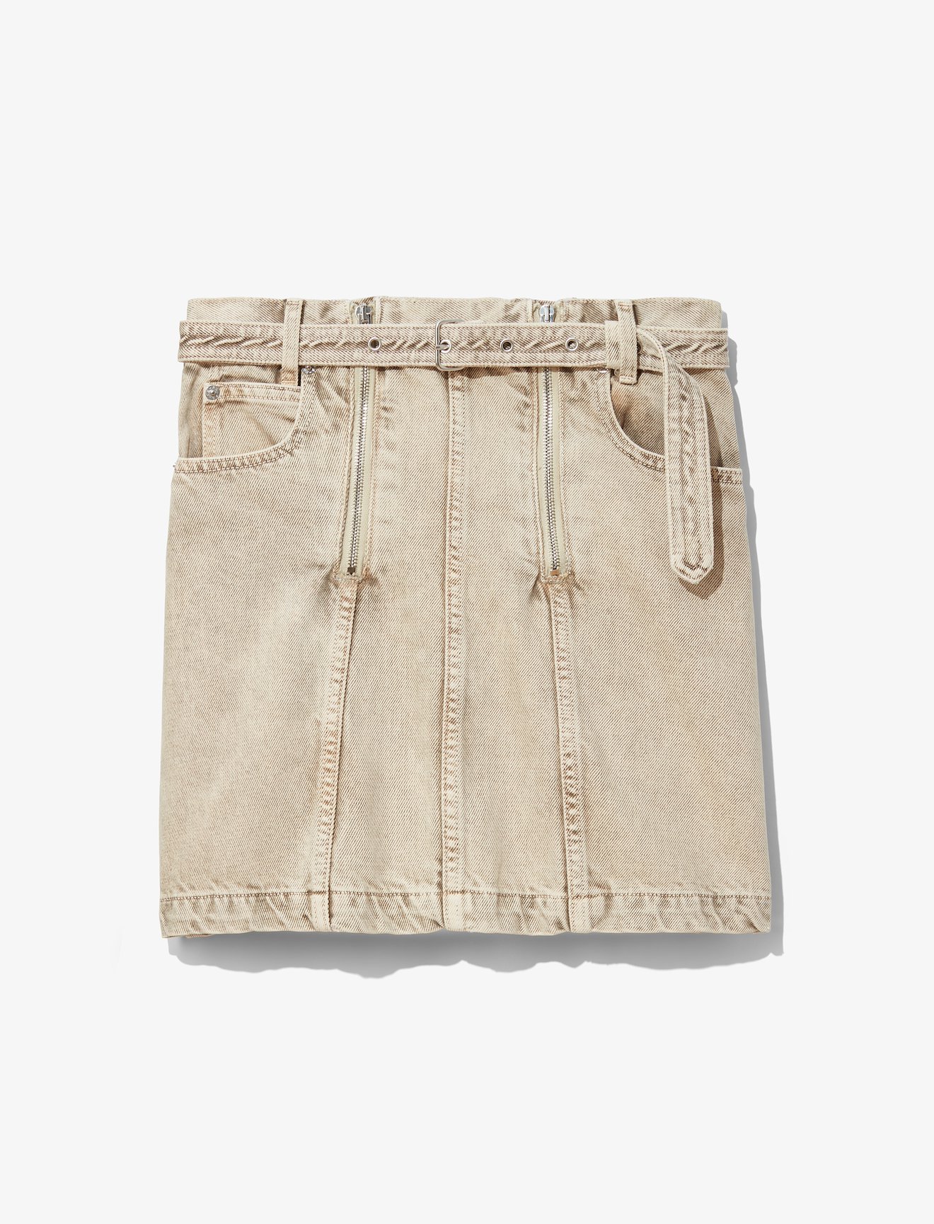 Zip Denim Skirt #4