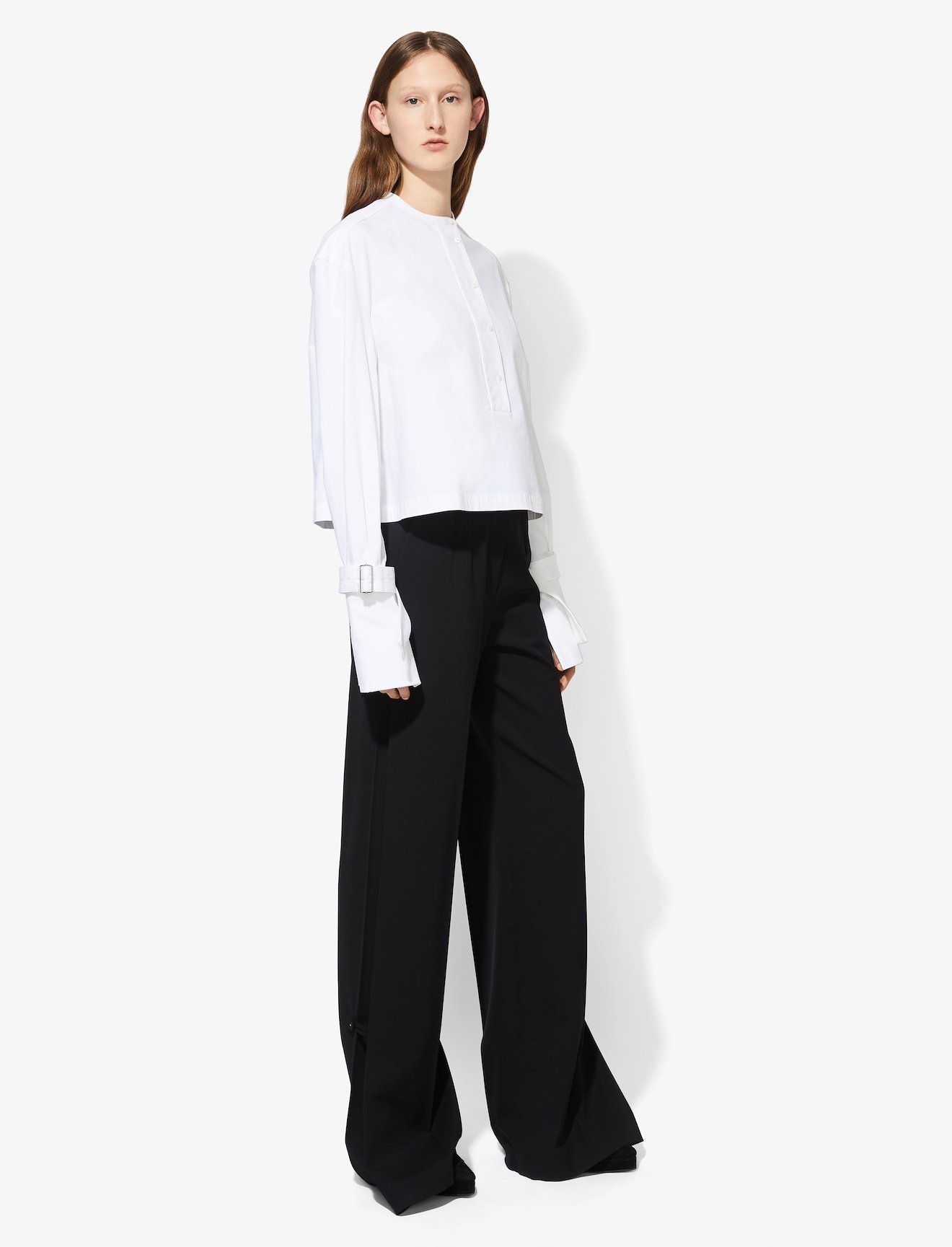 Wide Leg Wool Pants #1