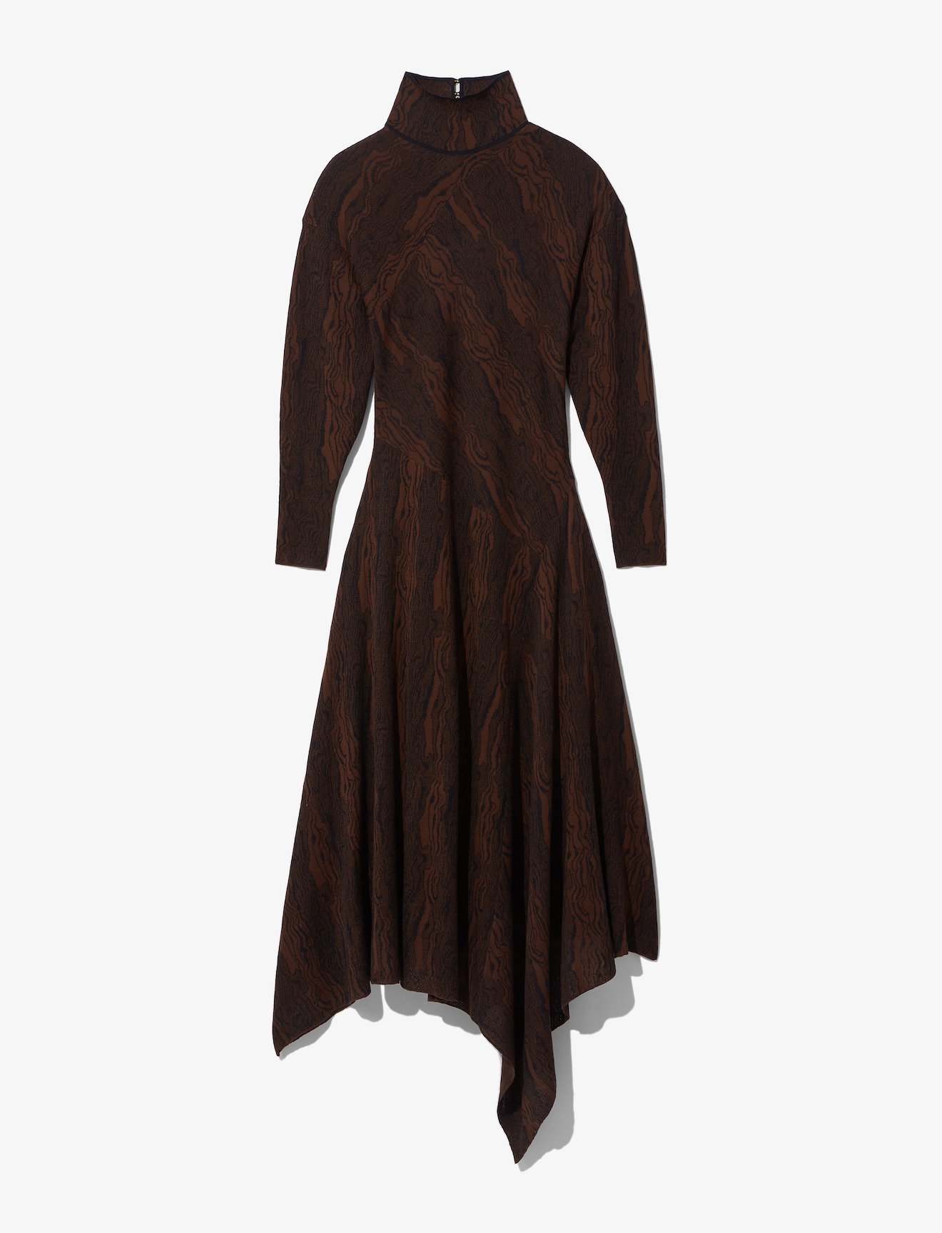 Woodgrain Jacquard Knit Dress #4
