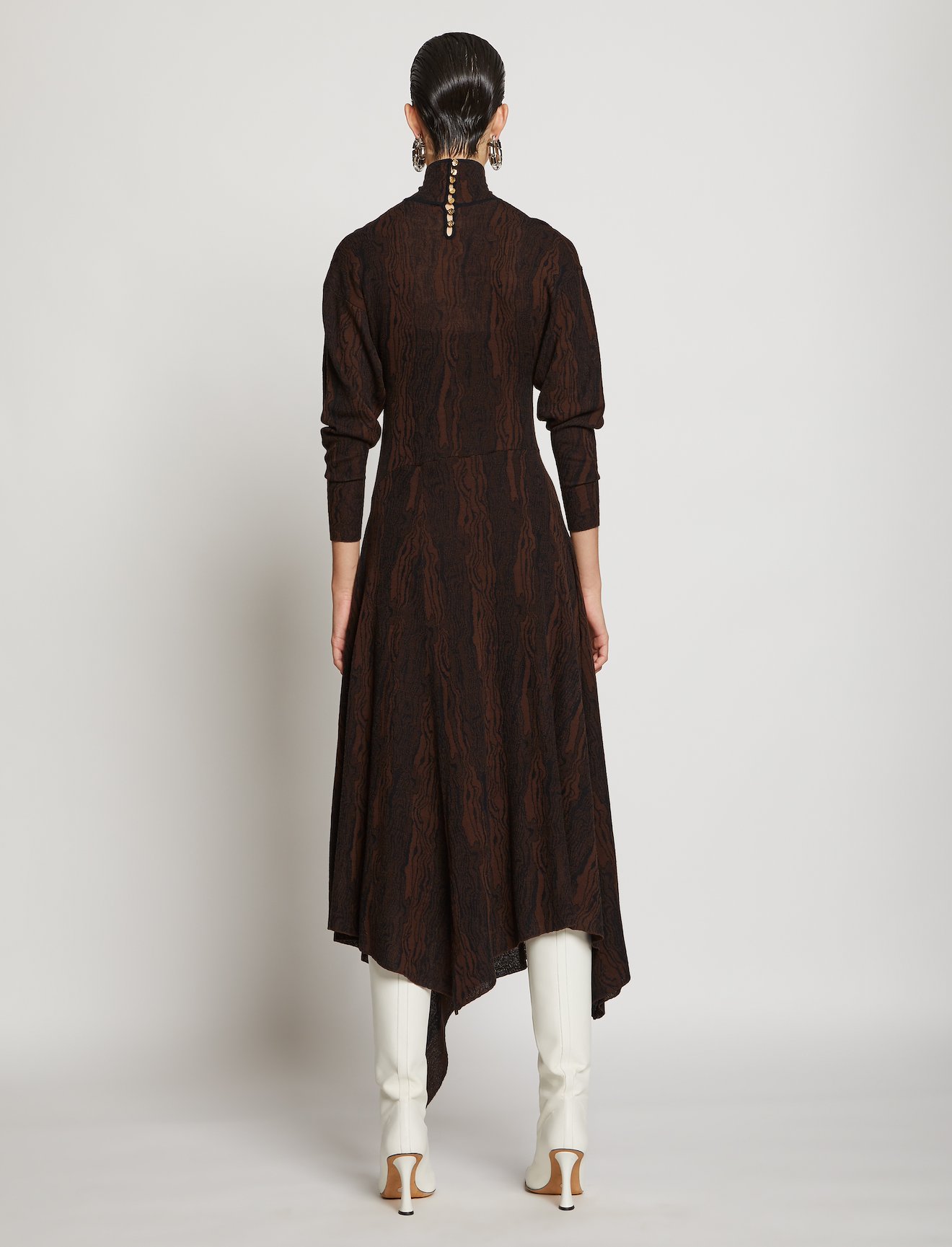 Woodgrain Jacquard Knit Dress #2