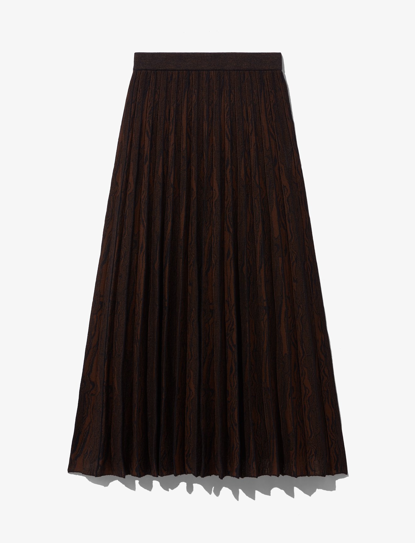Woodgrain Jacquard Knit Skirt #4
