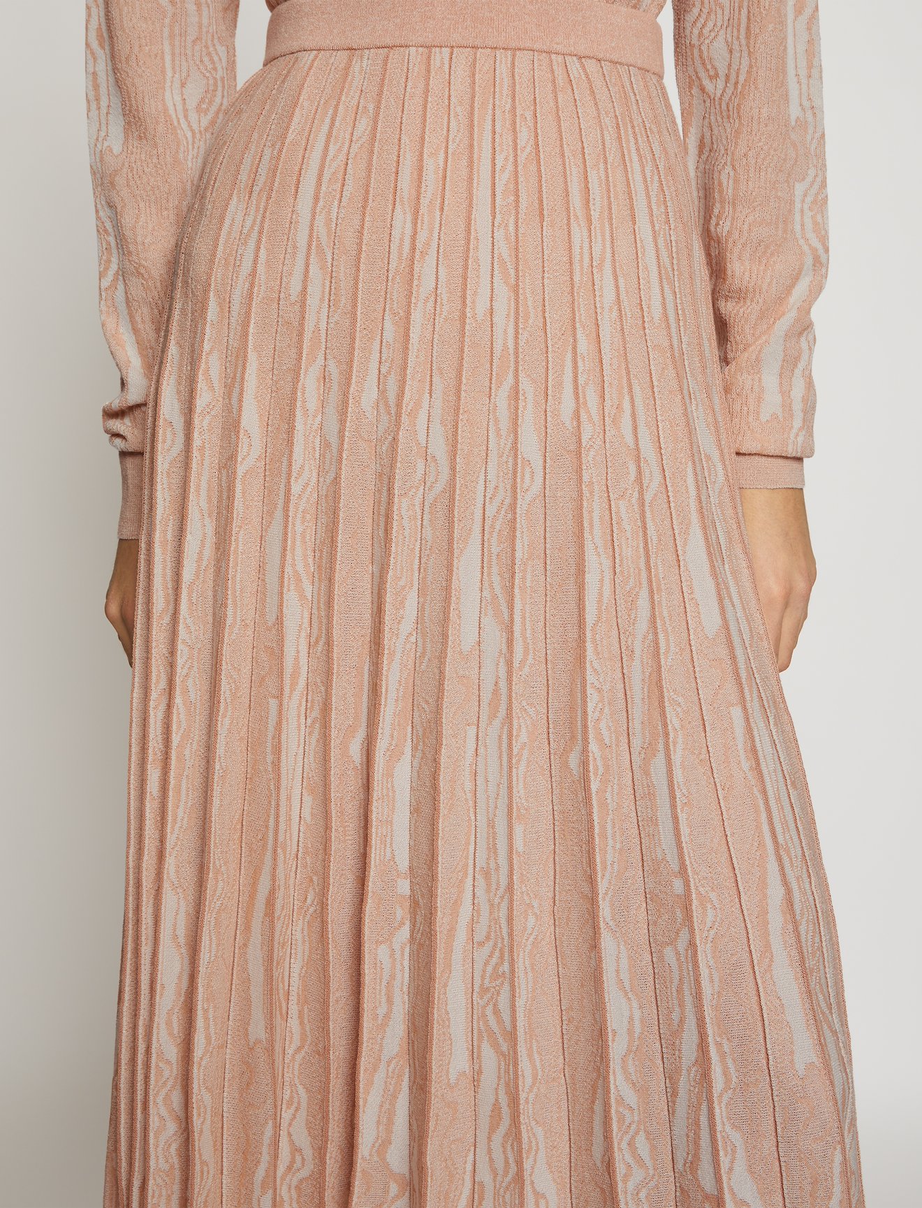 Woodgrain Jacquard Knit Skirt #3