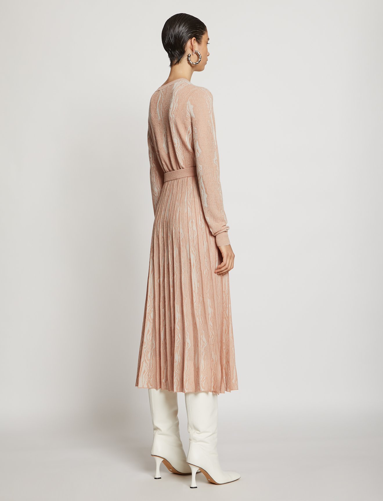 Woodgrain Jacquard Knit Top #2