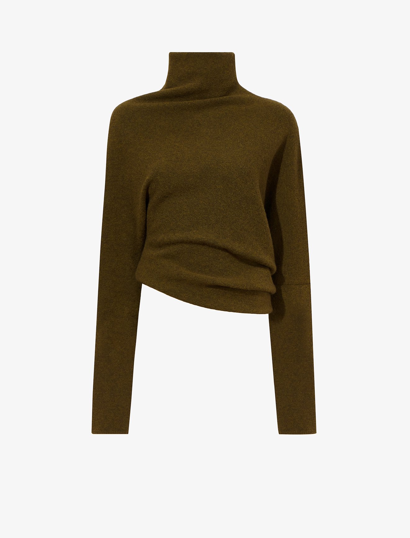 Wool Blend Twisted Turtleneck #4