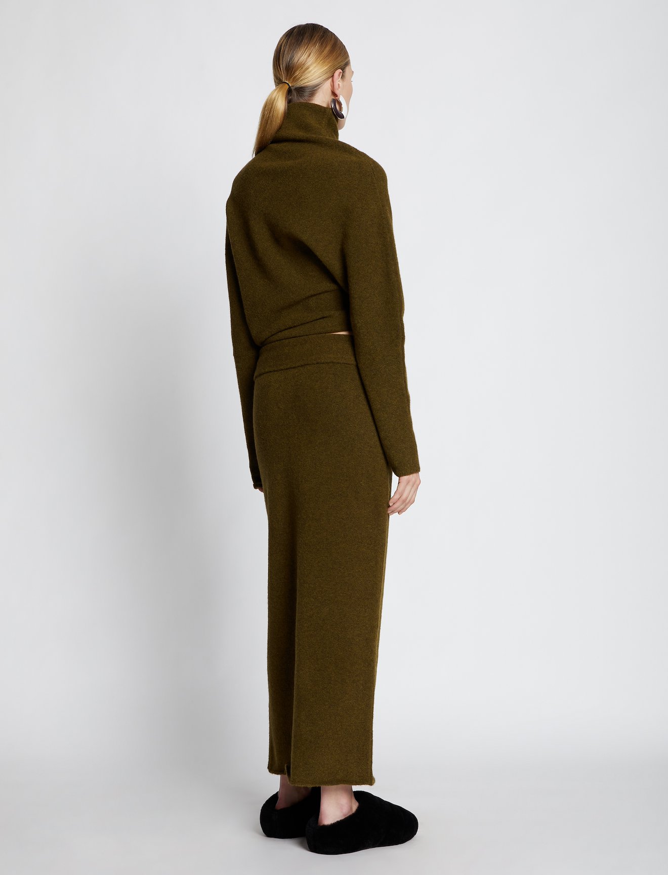 Wool Blend Twisted Turtleneck #2