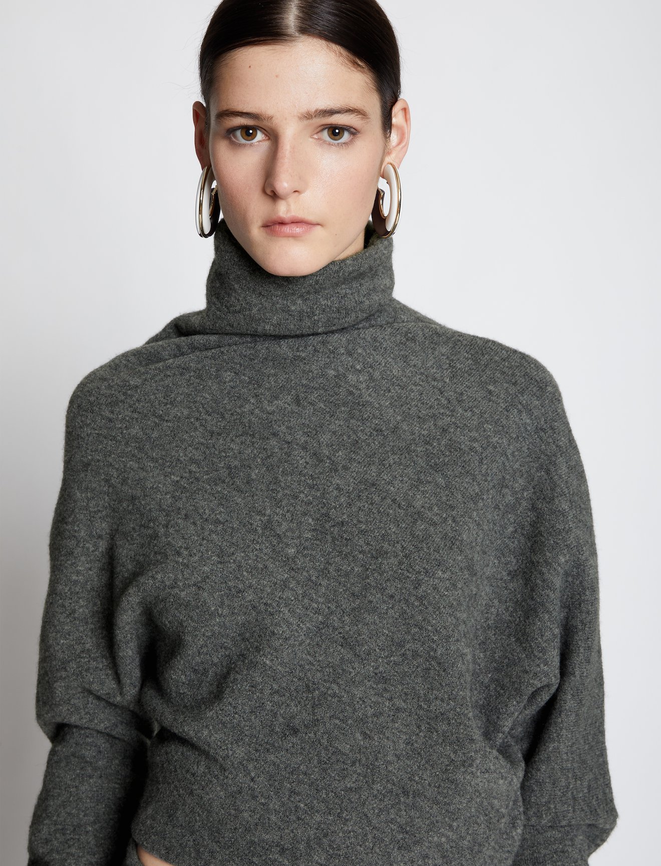 Wool Blend Twisted Turtleneck #3