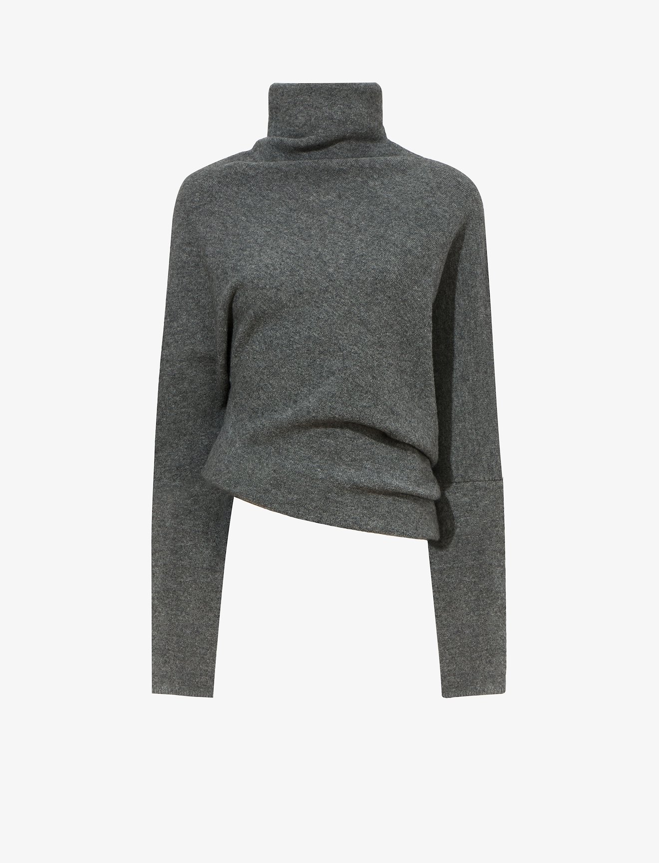 Wool Blend Twisted Turtleneck #4