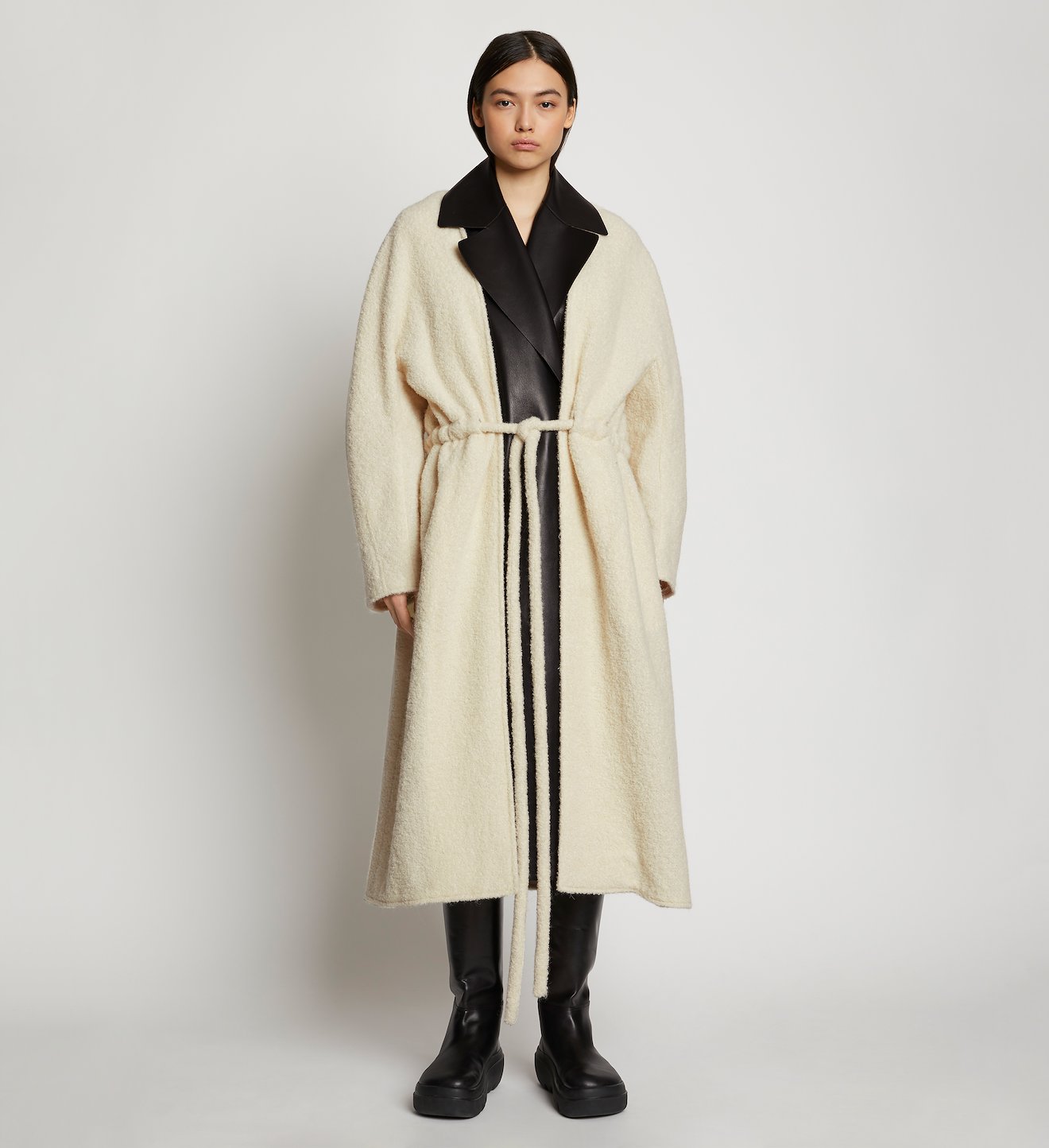 Wool Boucle Coat