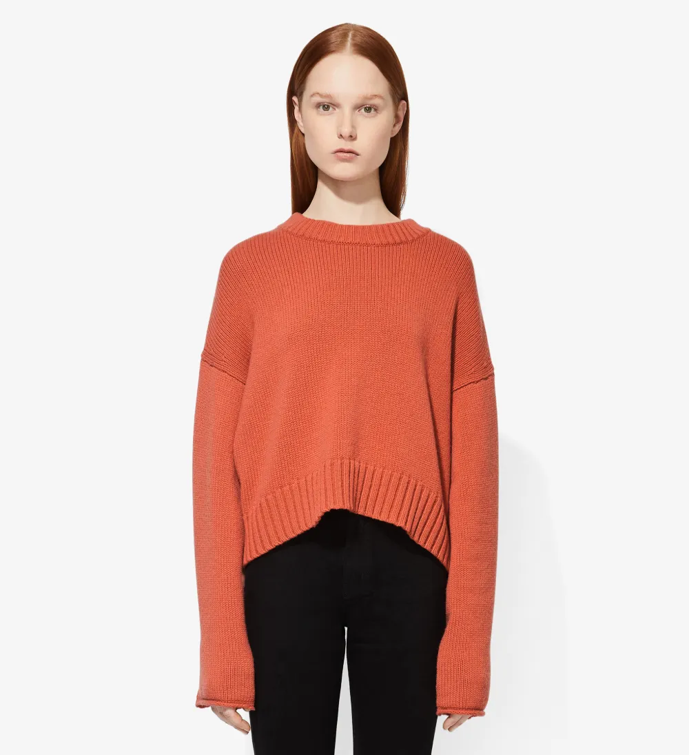 Wool Cashmere Crewneck Sweater