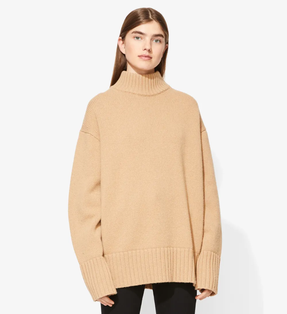 Wool Cashmere Turtleneck Sweater