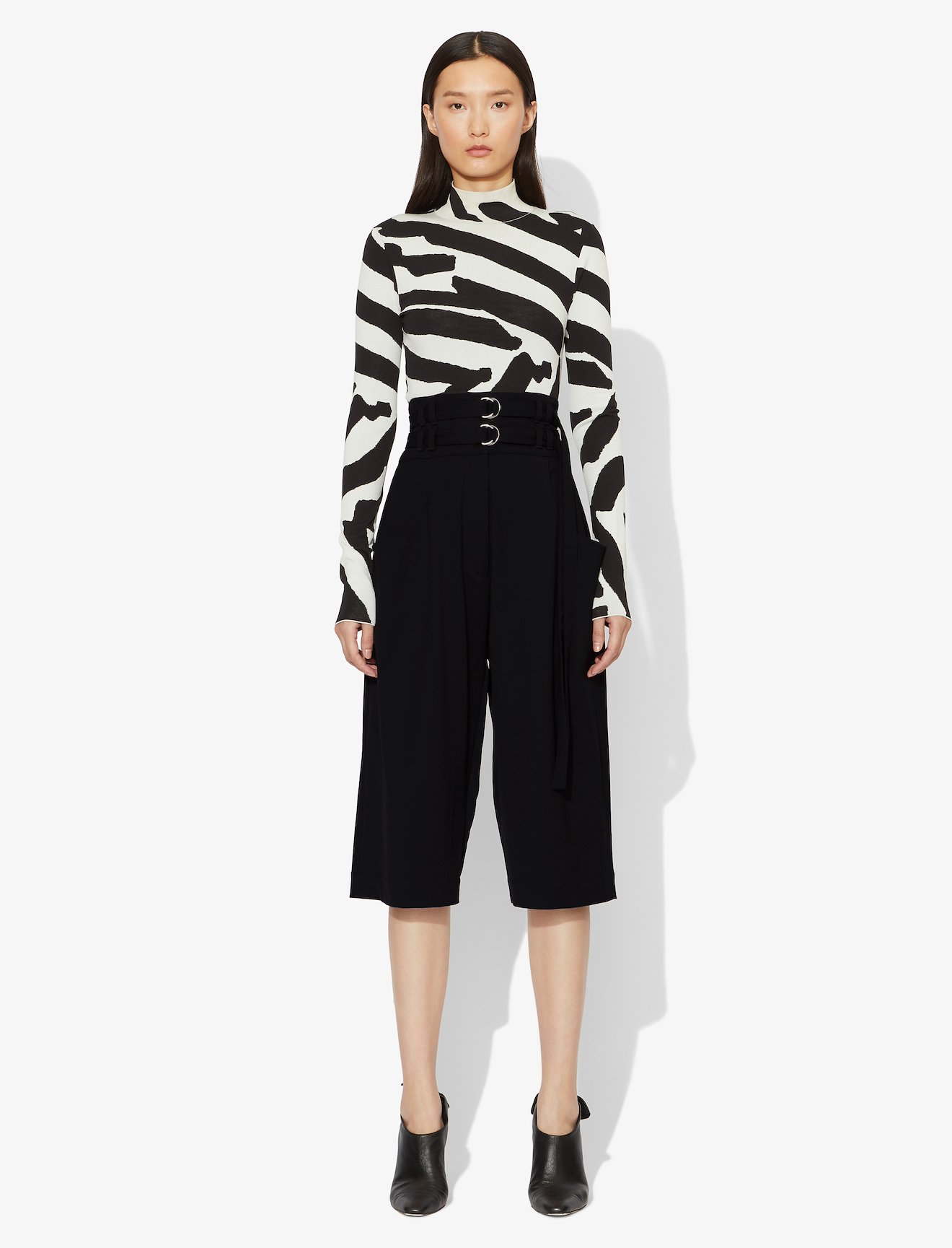 Wool Cropped Culotte #1