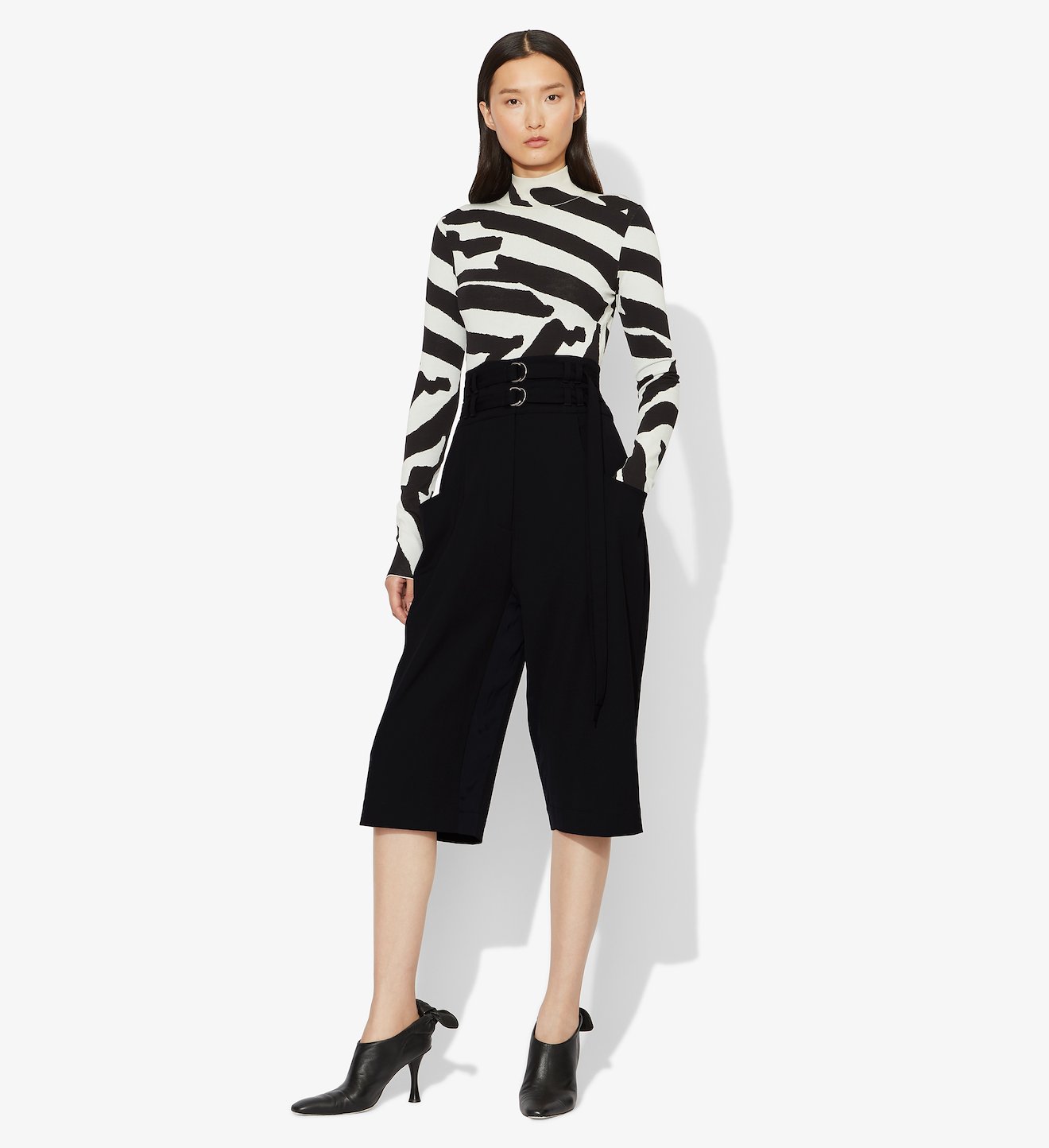Wool Cropped Culottes