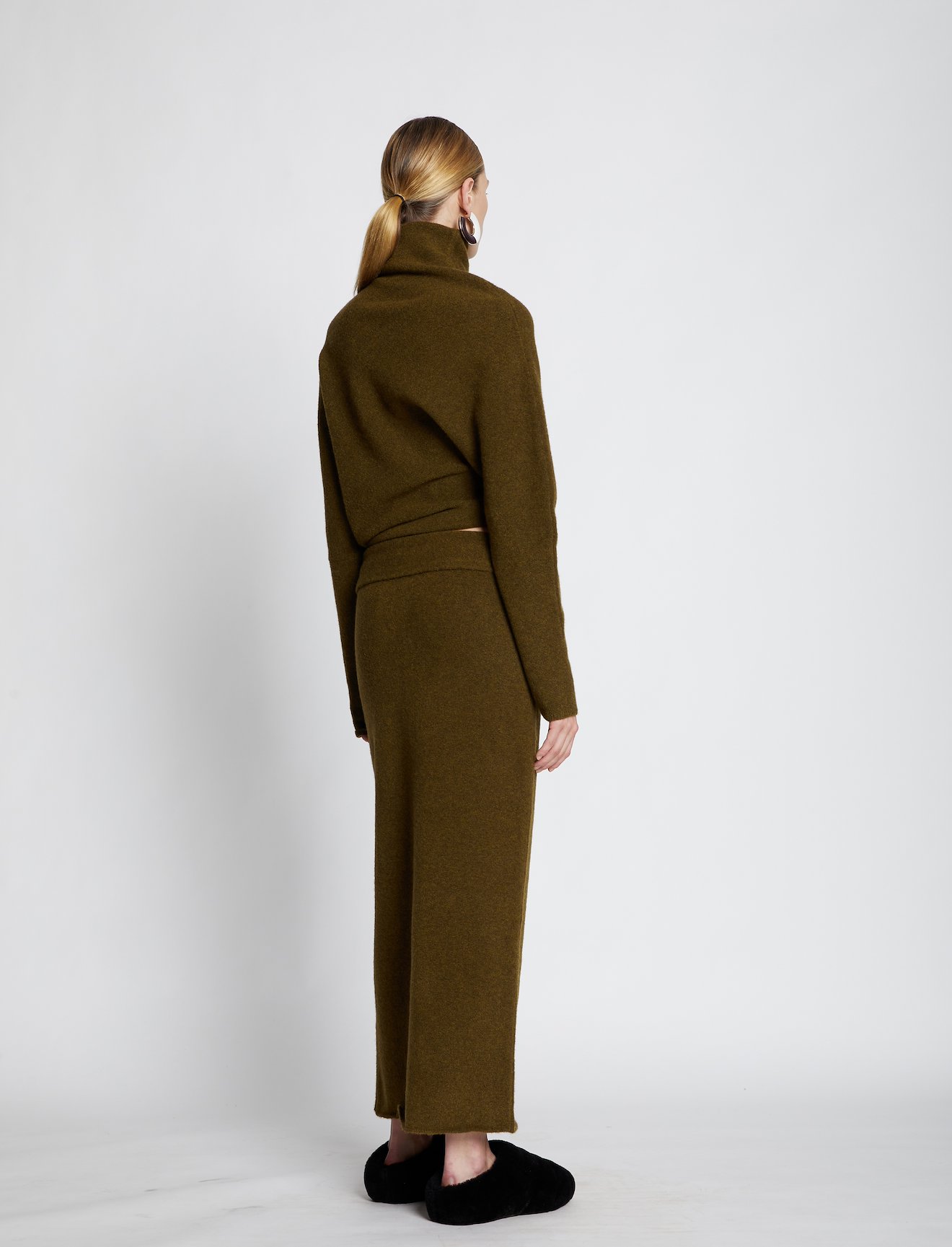Wool Knit Long Skirt #2
