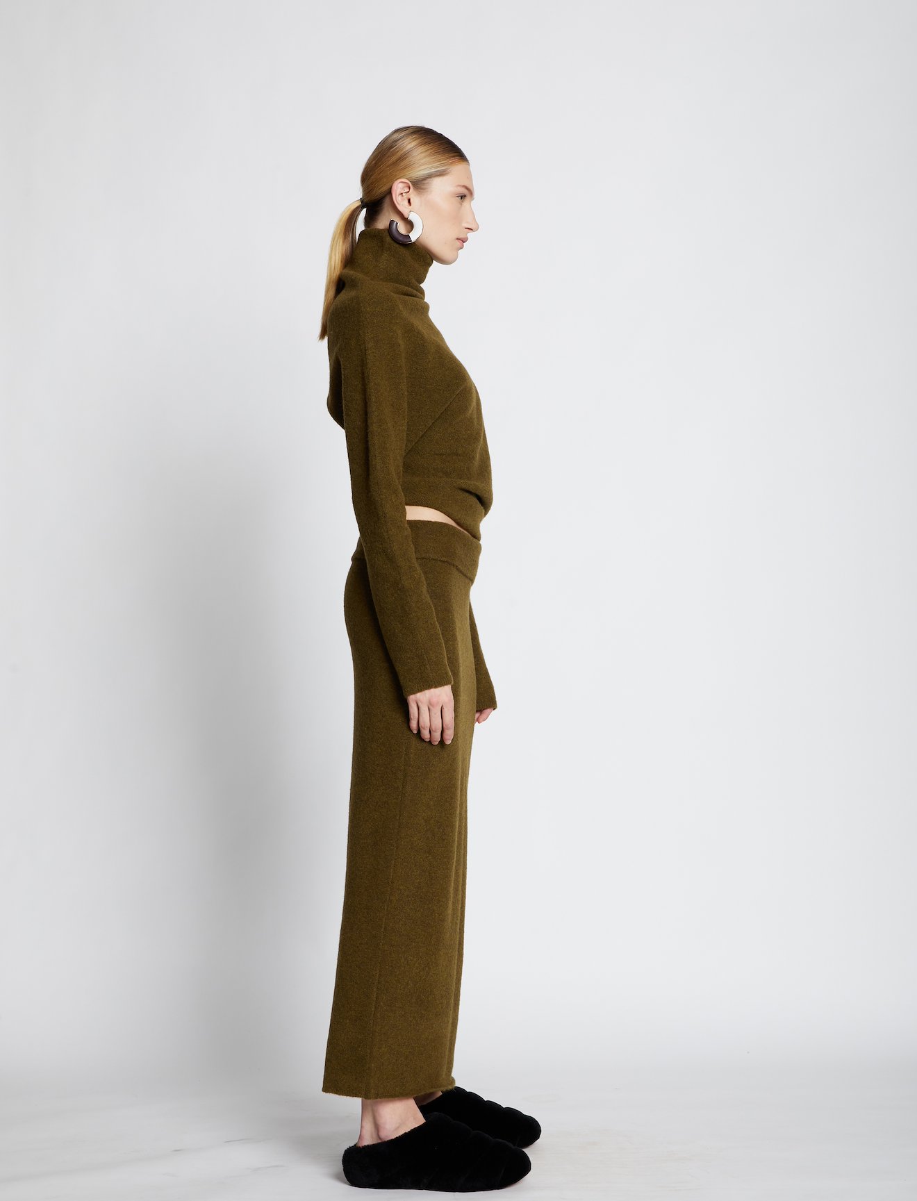 Wool Knit Long Skirt #1