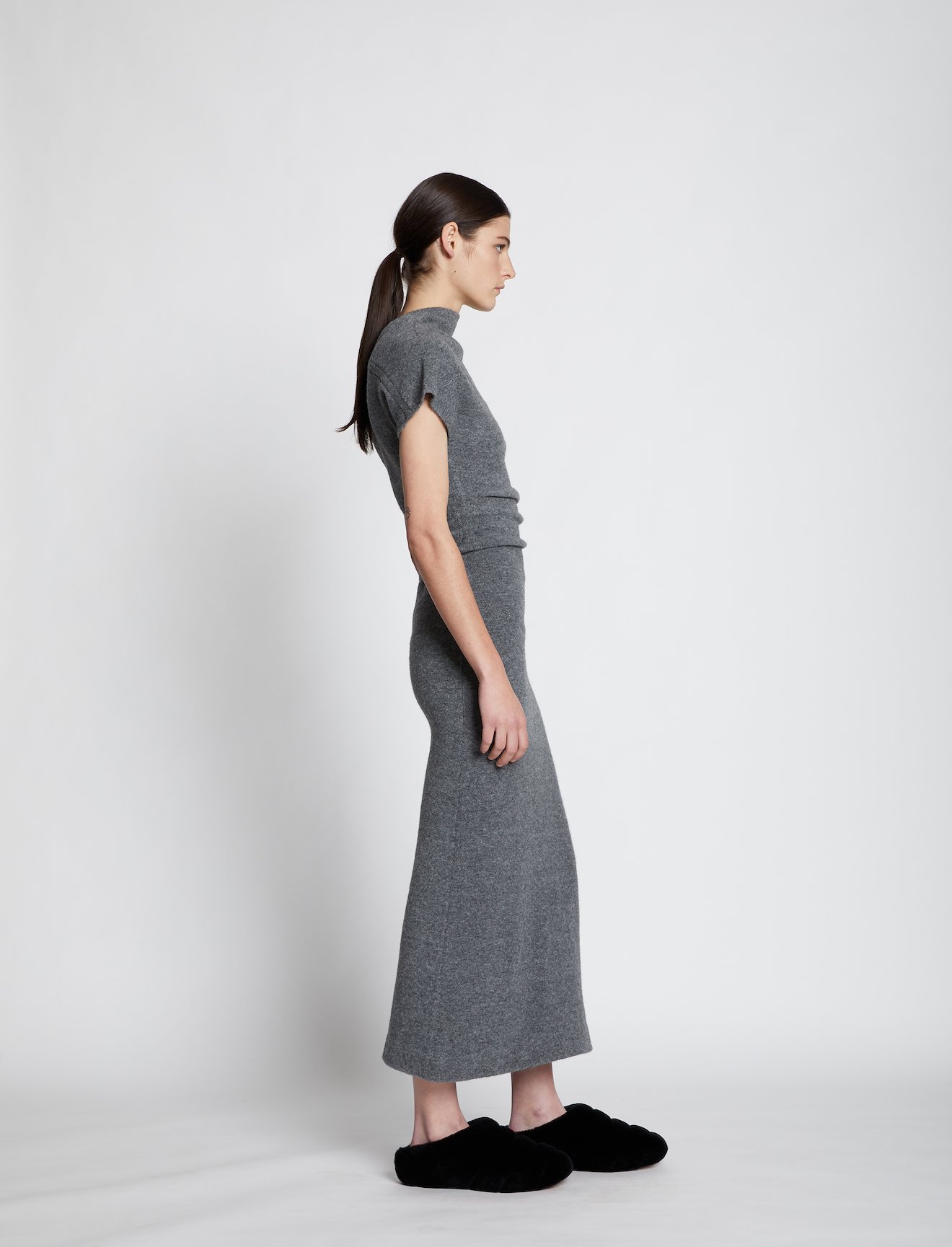 Wool Knit Twisted Dress #1